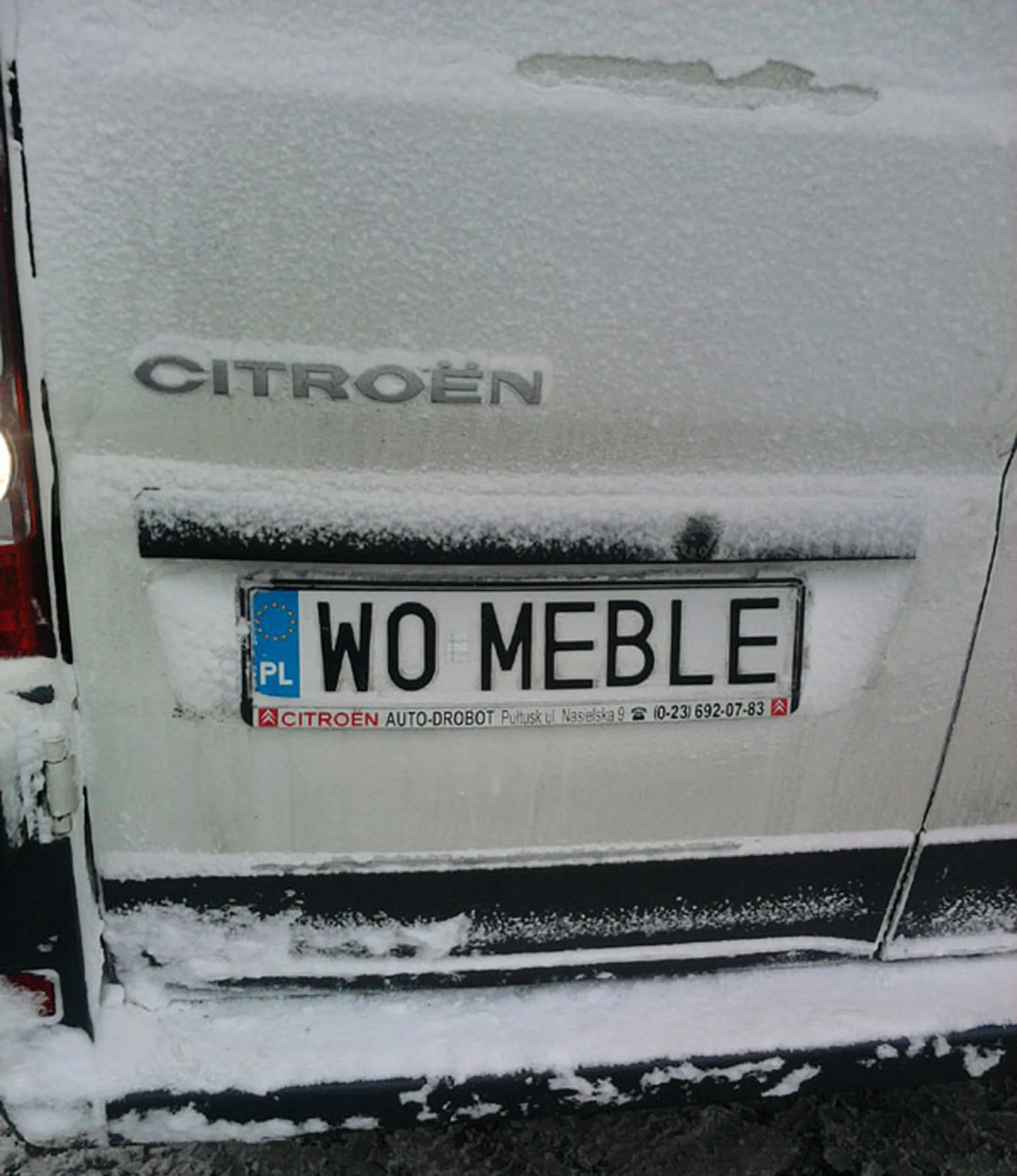 Fajny numer, blacha W0 MEBLE