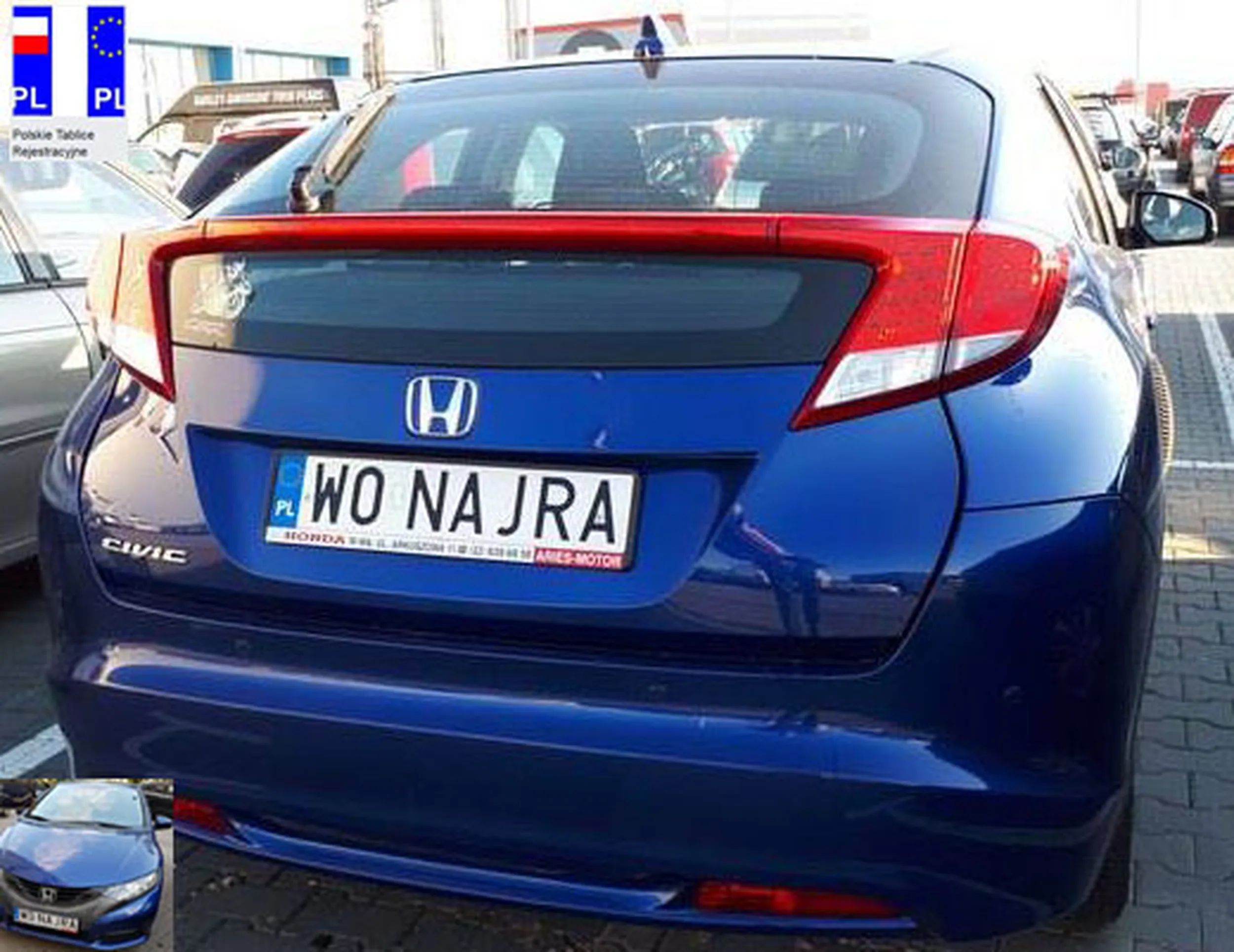 Fajny numer, blacha W0 NAJRA