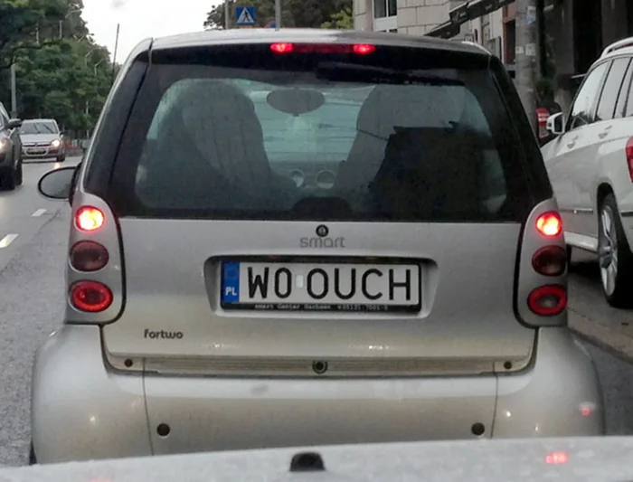 Fajny numer, blacha W0 OUCH