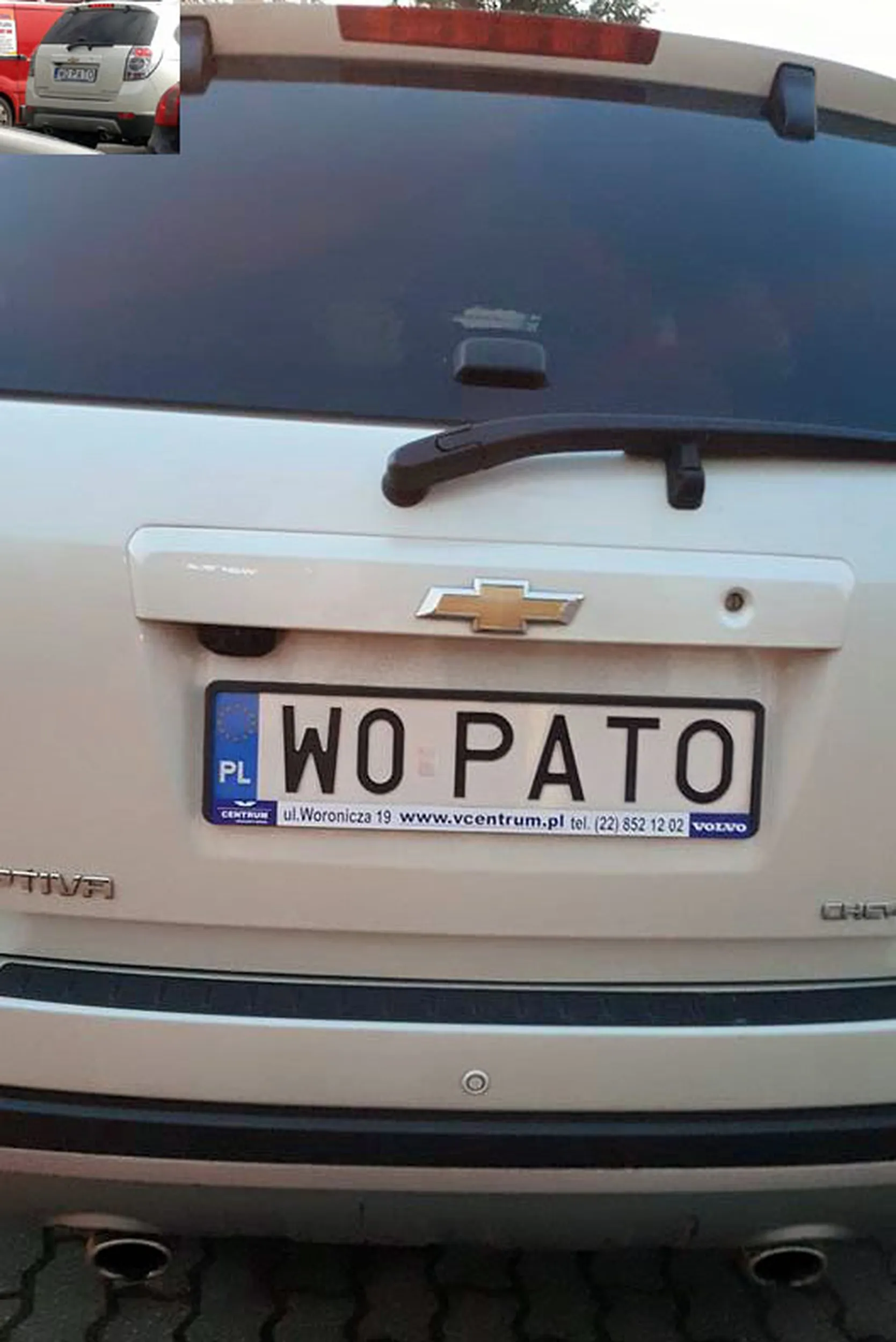 Fajny numer, blacha W0 PATO