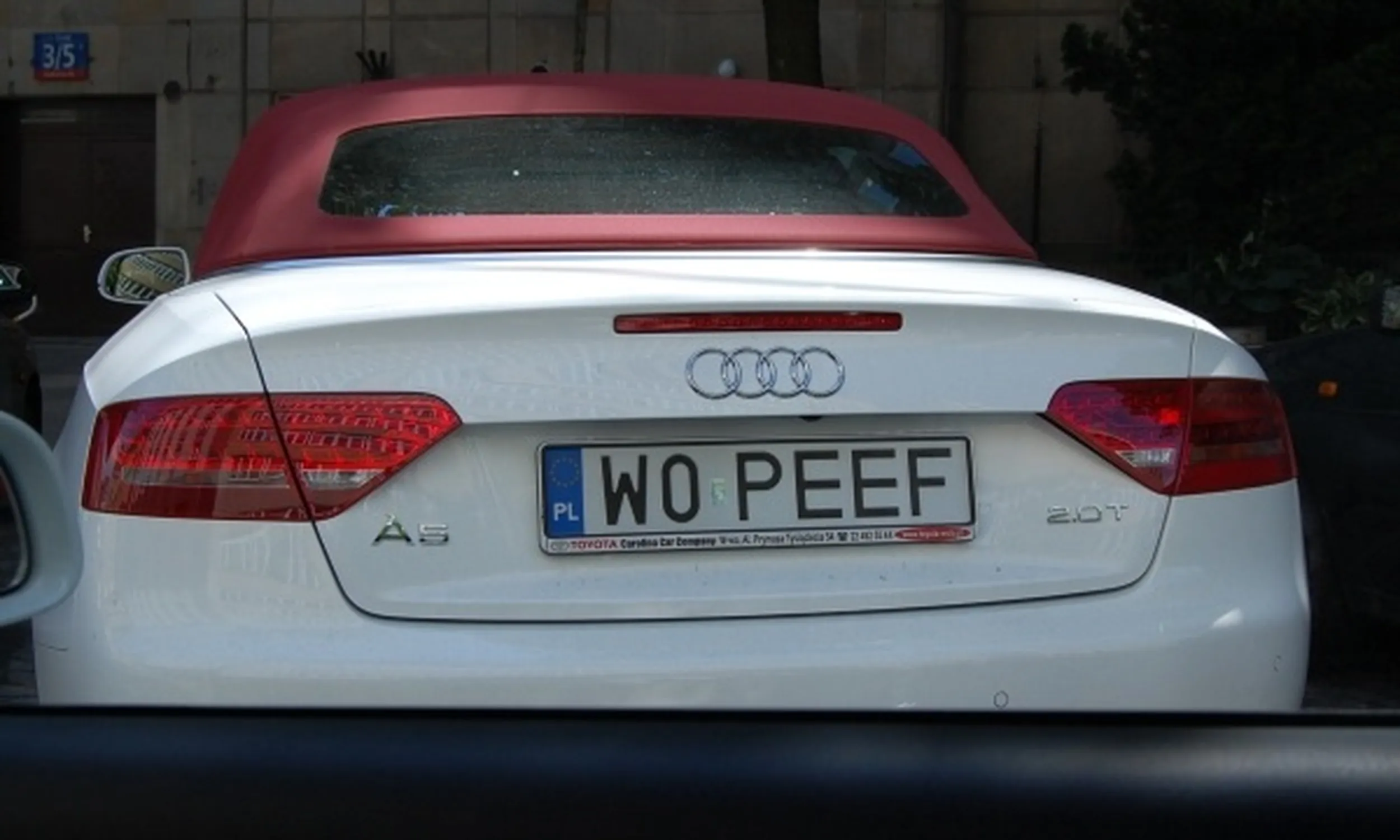 Fajny numer, blacha W0 PEEF