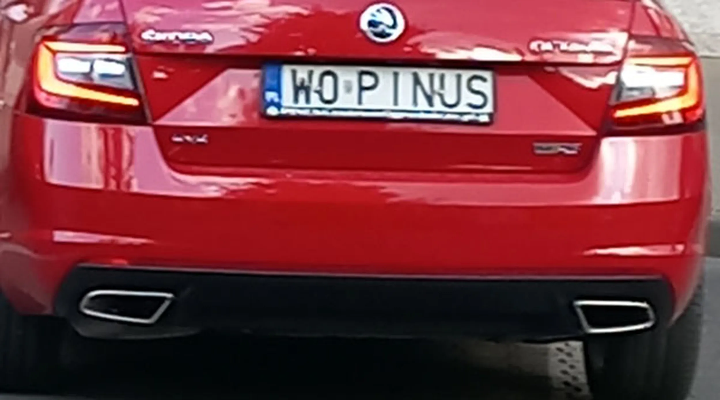 Fajny numer, blacha W0 PINUS