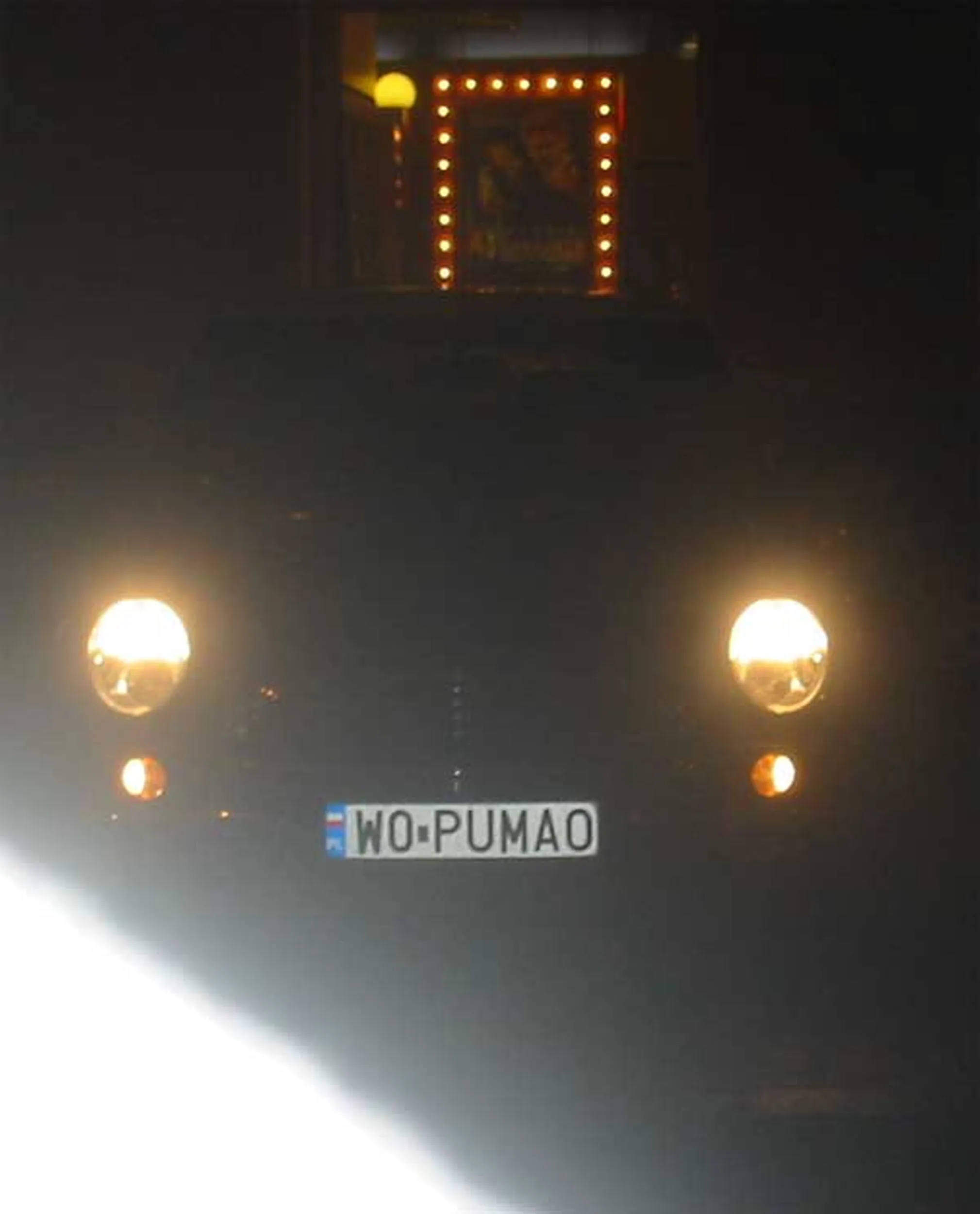 Fajny numer, blacha W0 PUMAO