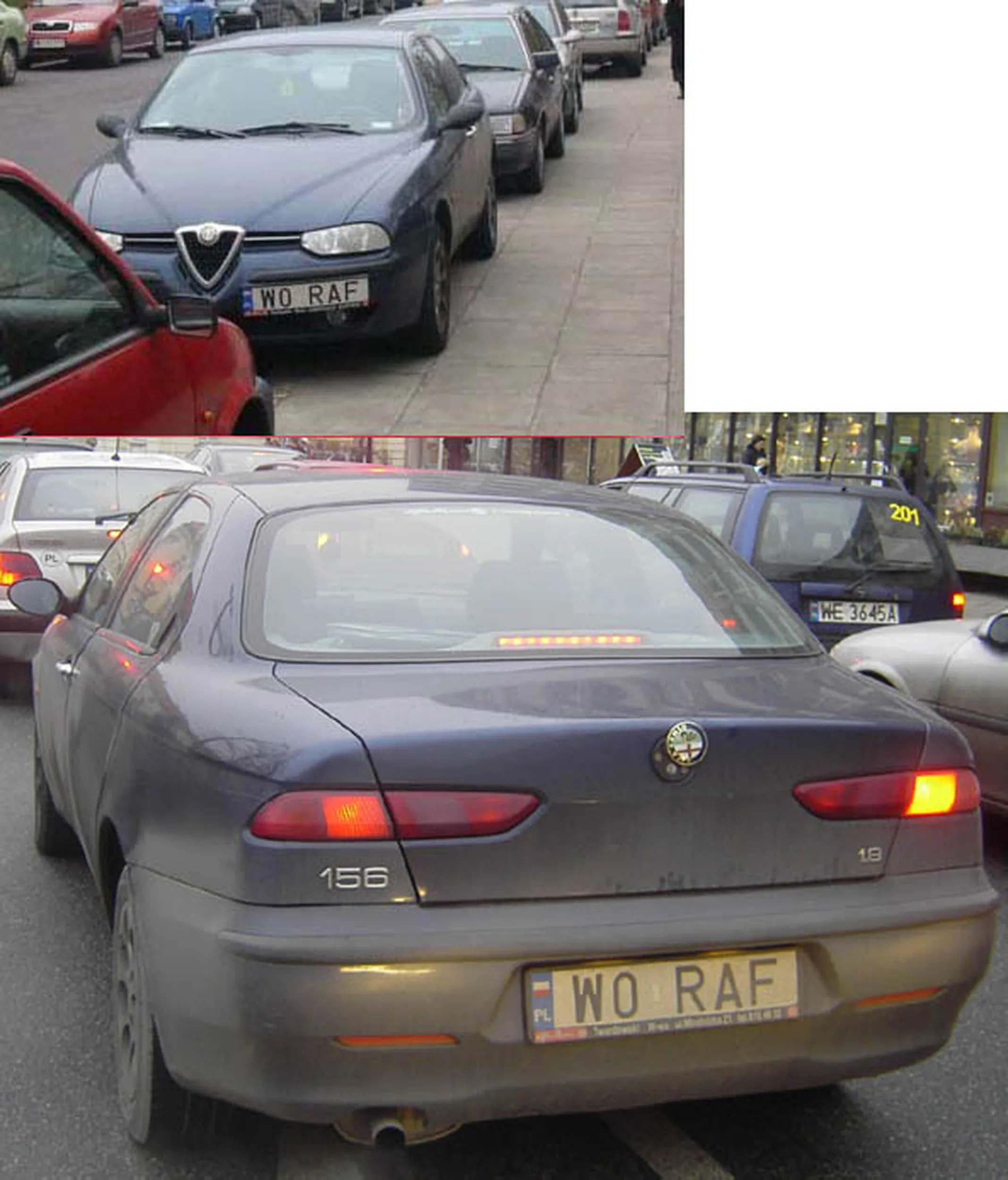 Fajny numer, blacha W0 RAF