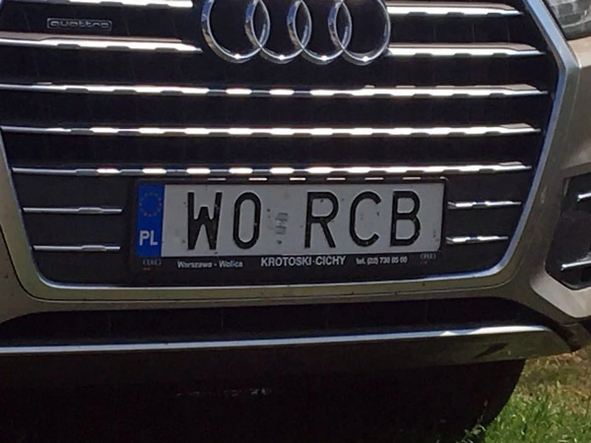 Fajny numer, blacha W0 RCB