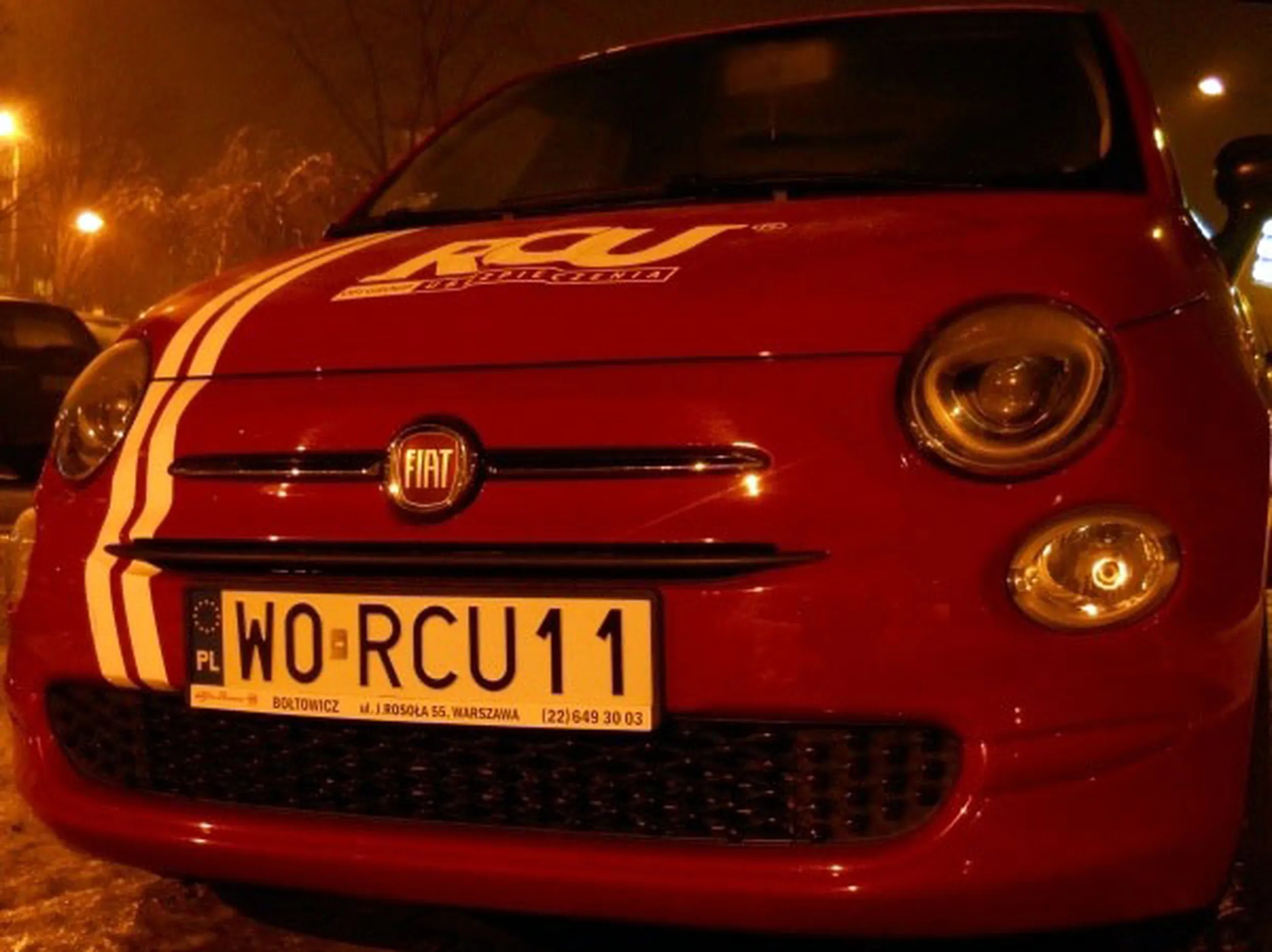 Fajny numer, blacha W0 RCU11