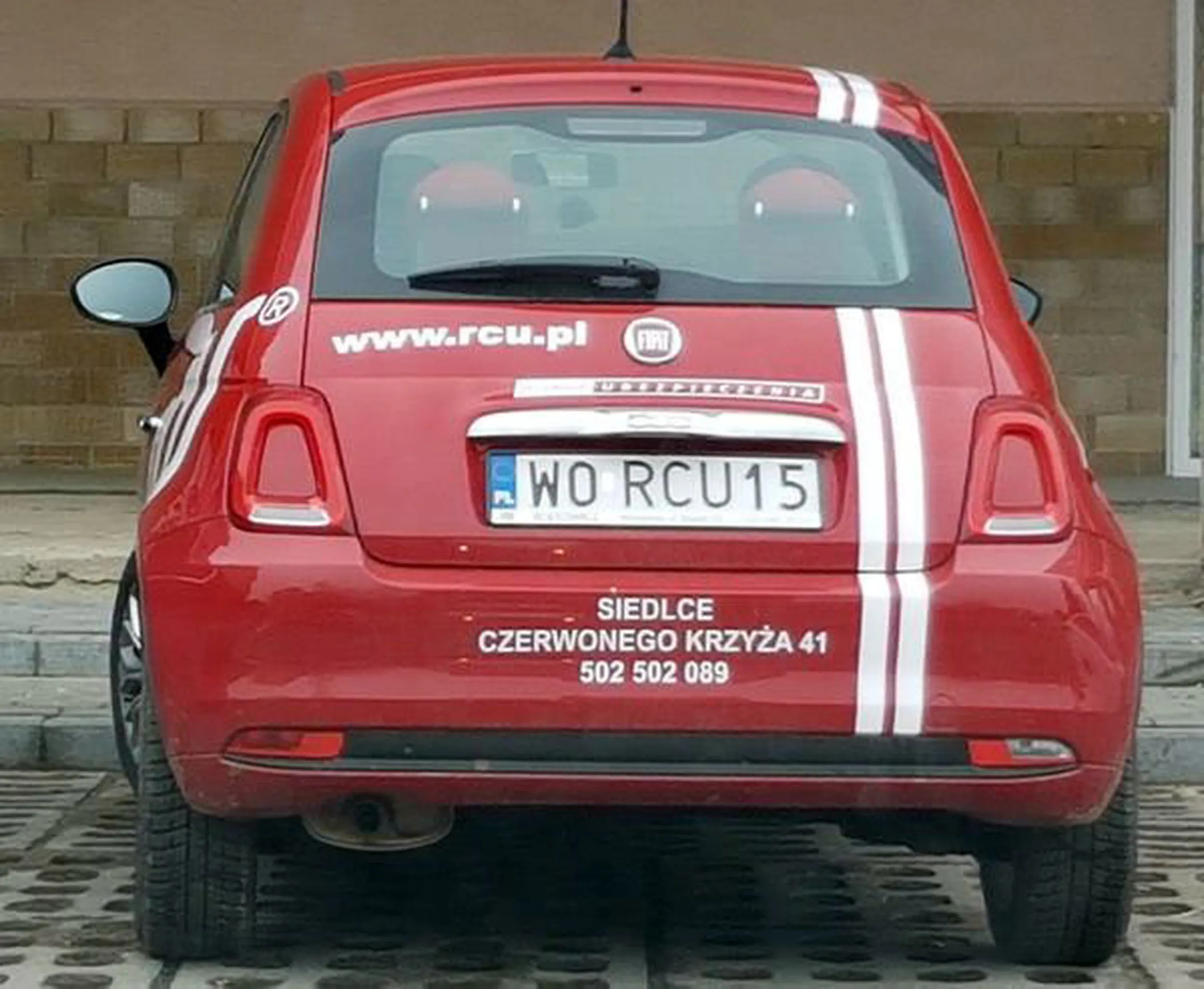 Fajny numer, blacha W0 RCU15