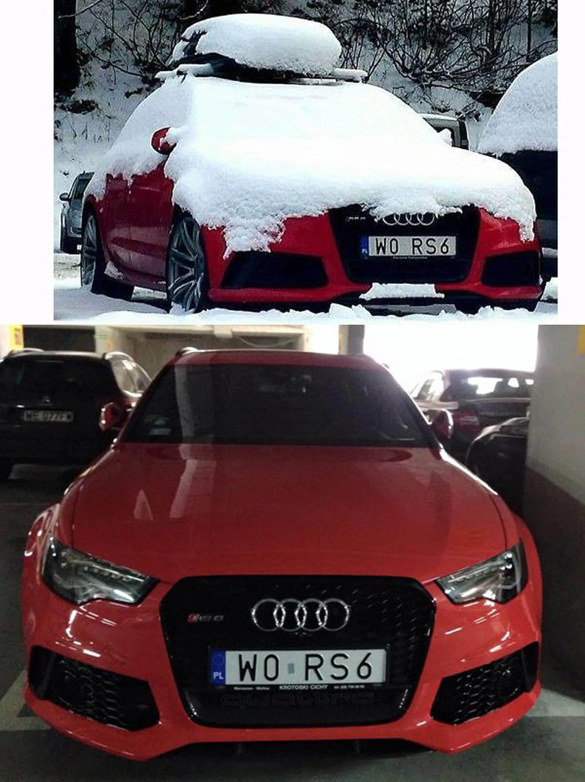 Fajny numer, blacha W0 RS6