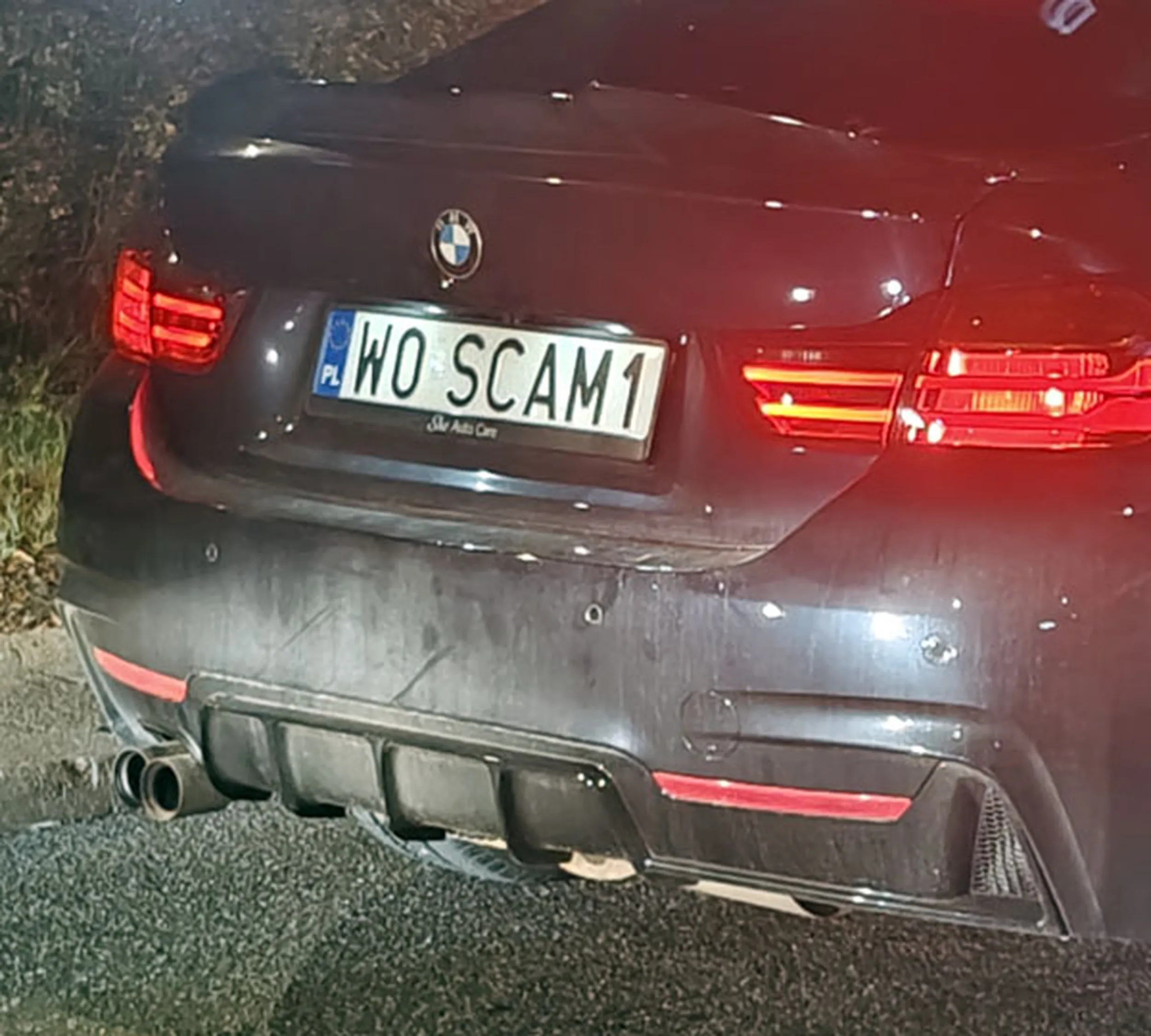 Fajny numer, blacha W0 SCAM1