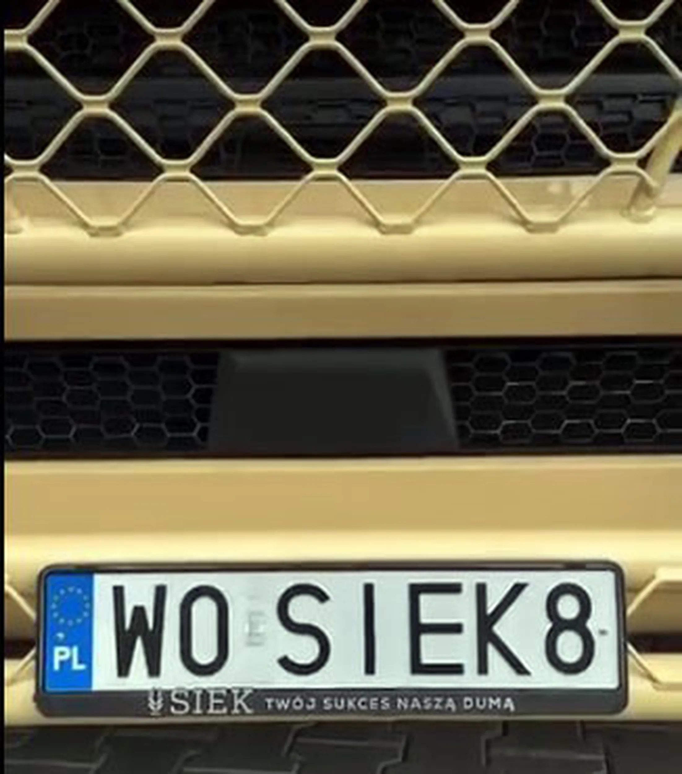 Fajny numer, blacha W0 SIEK8