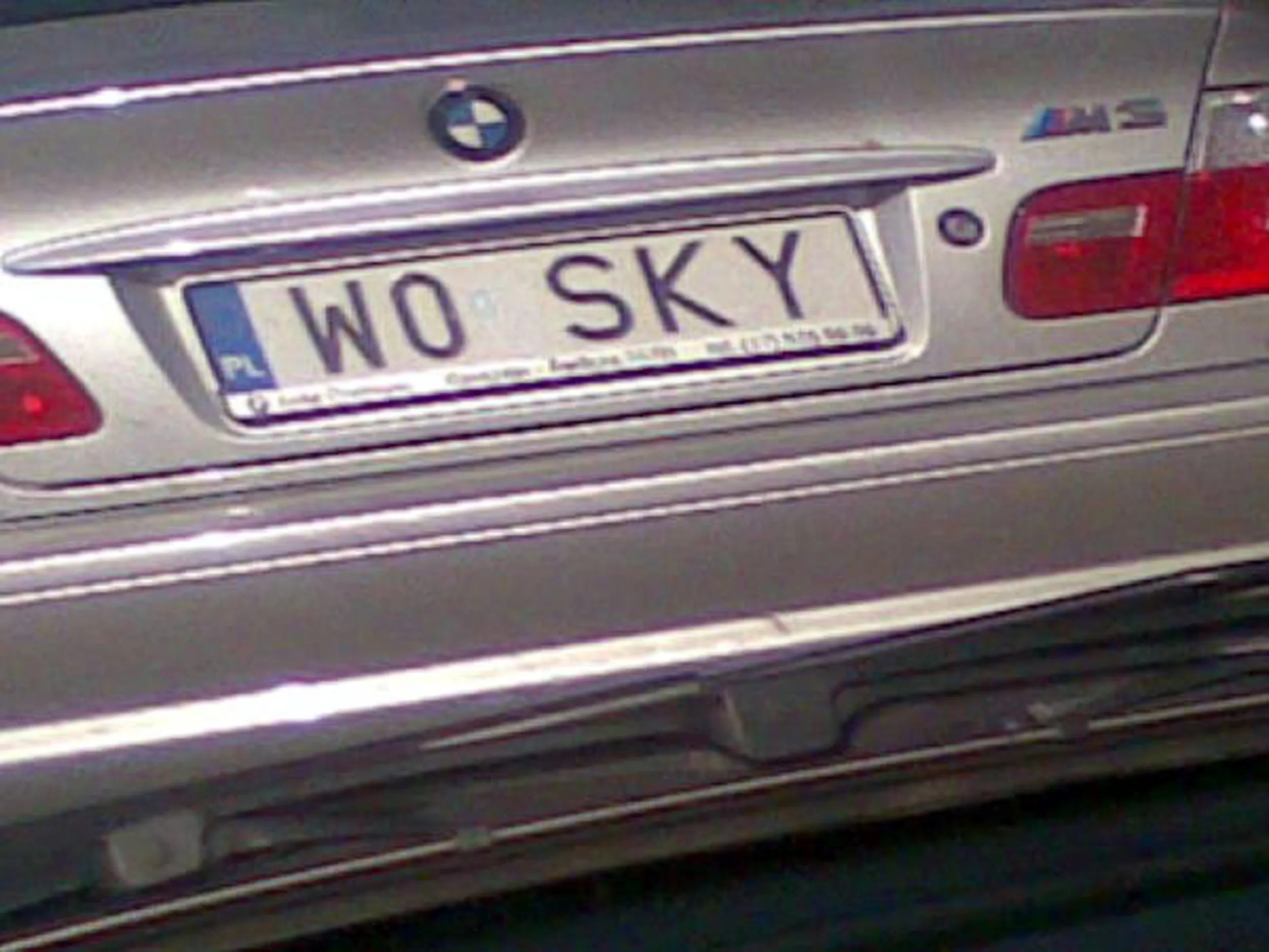 Fajny numer, blacha W0 SKY