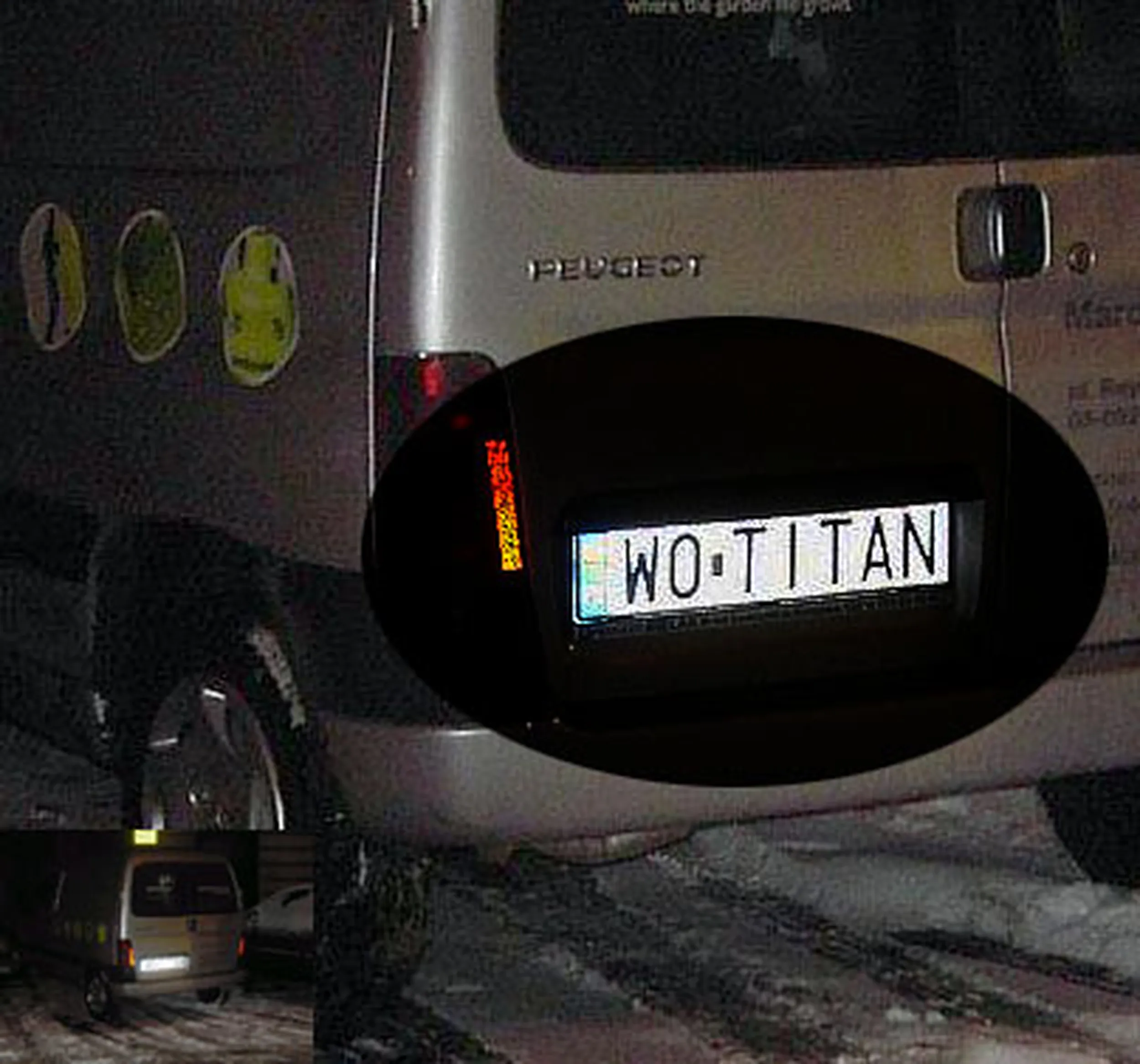 Fajny numer, blacha W0 TITAN