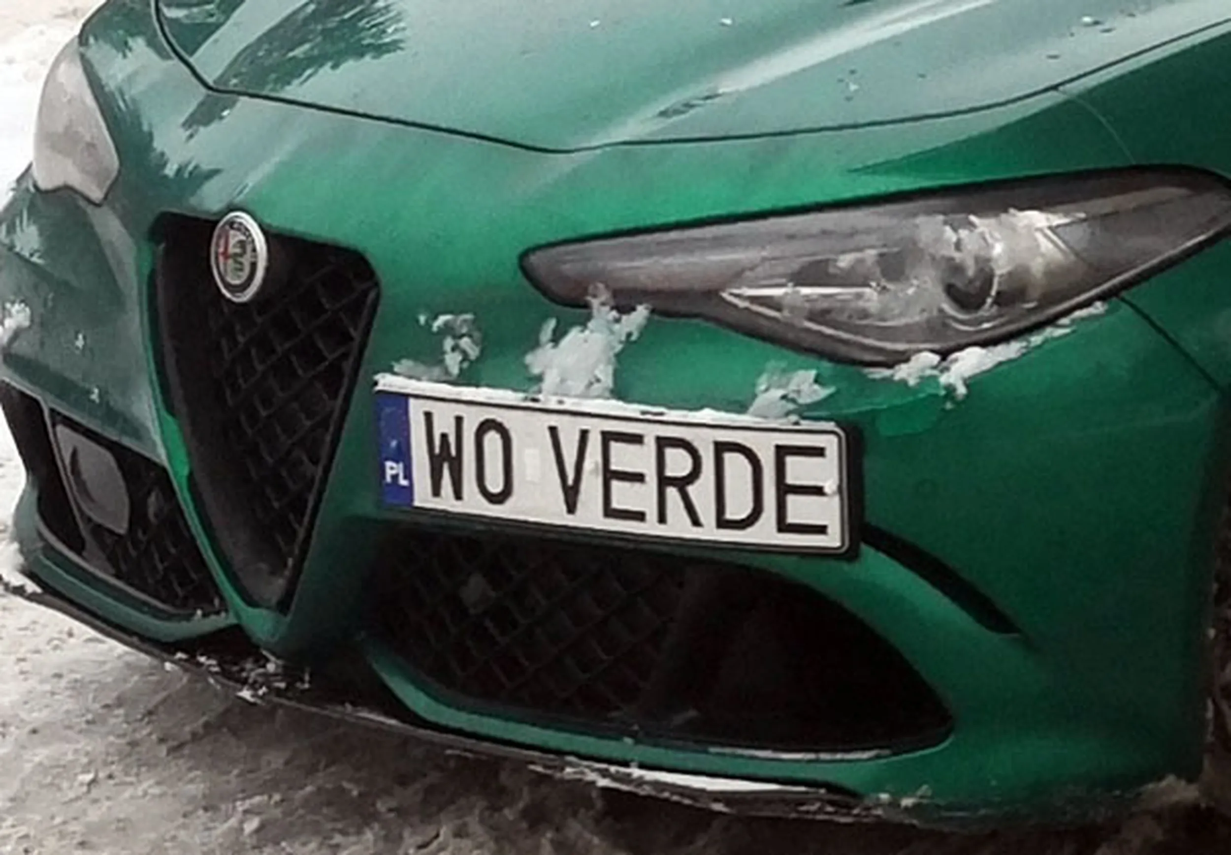 Fajny numer, blacha W0 VERDE