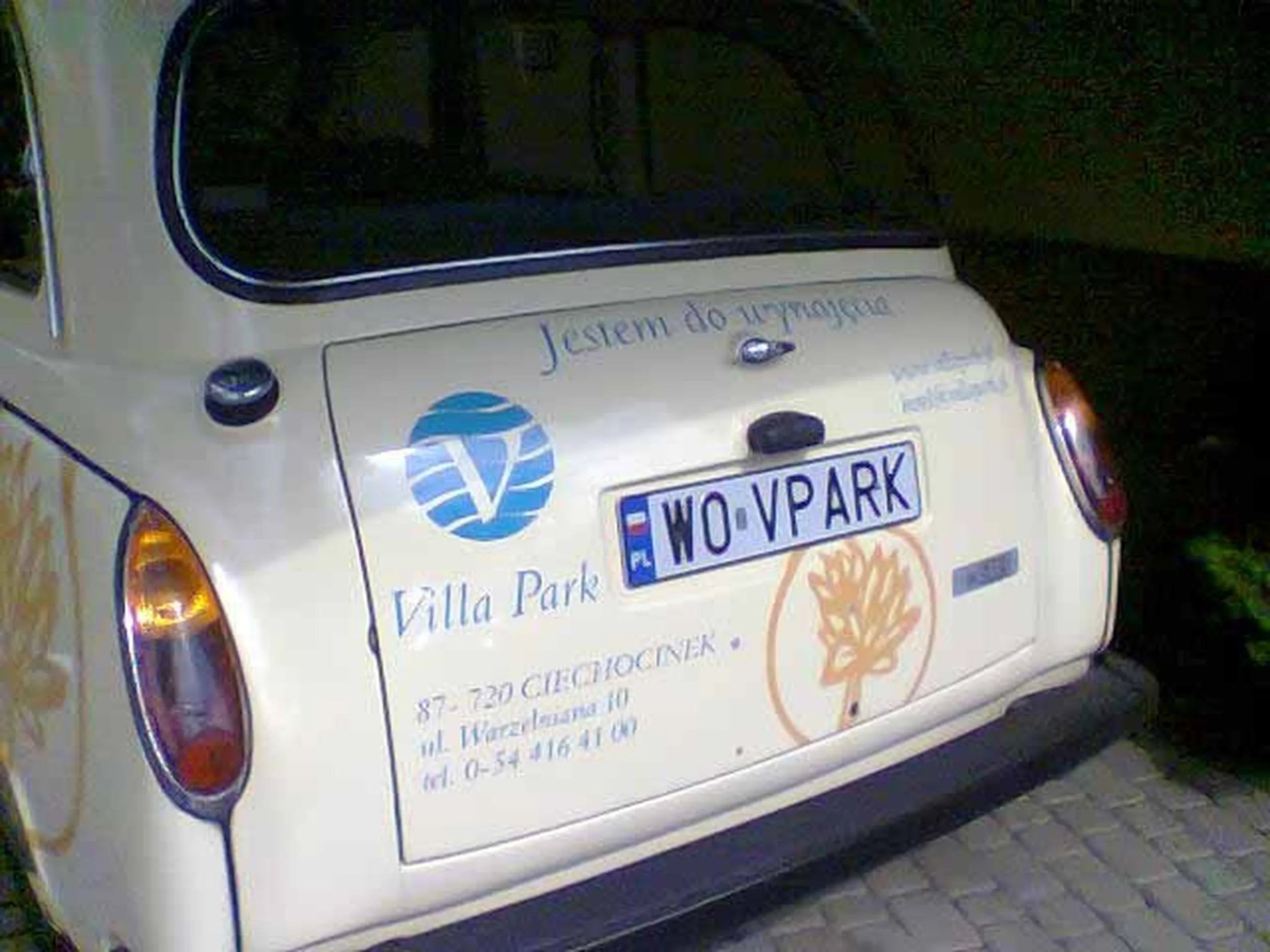 Fajny numer, blacha W0 VPARK