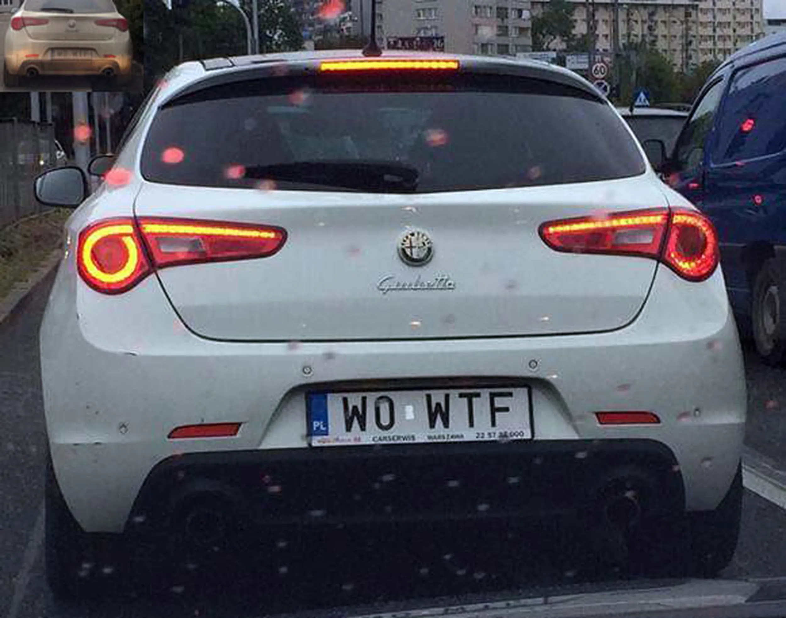 Fajny numer, blacha W0 WTF