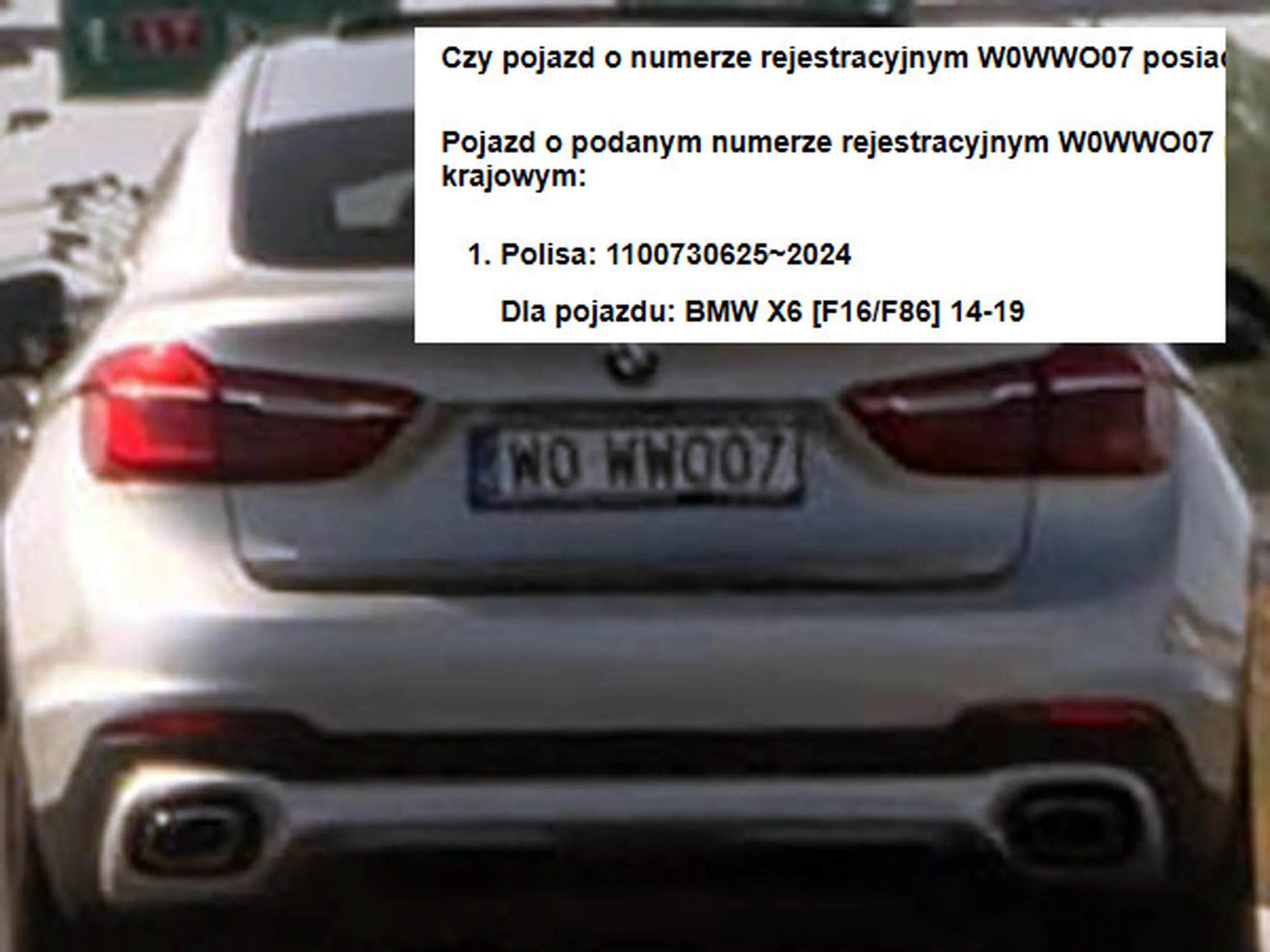 Fajny numer, blacha W0 WWO07