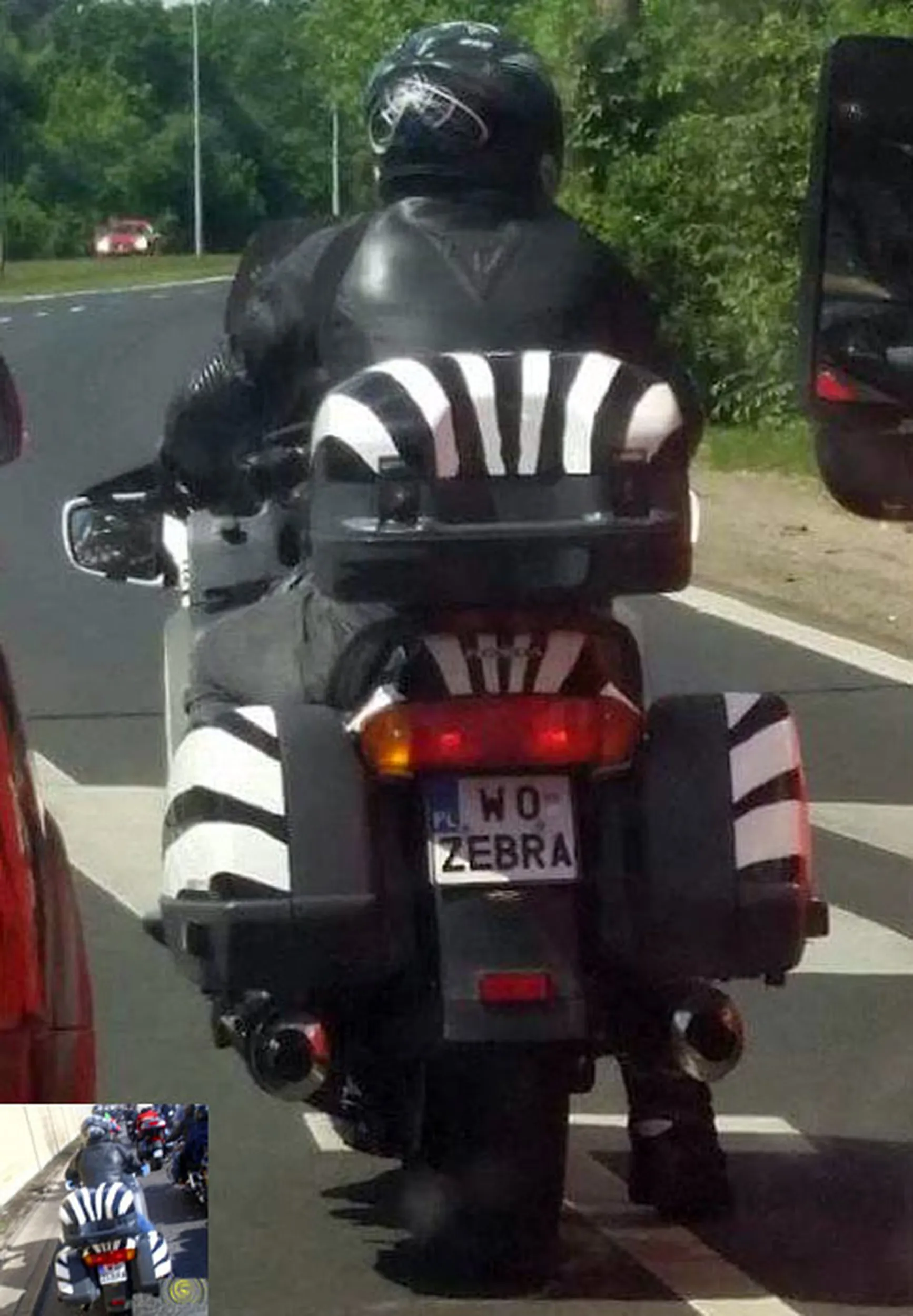 Fajny numer, blacha W0 ZEBRA