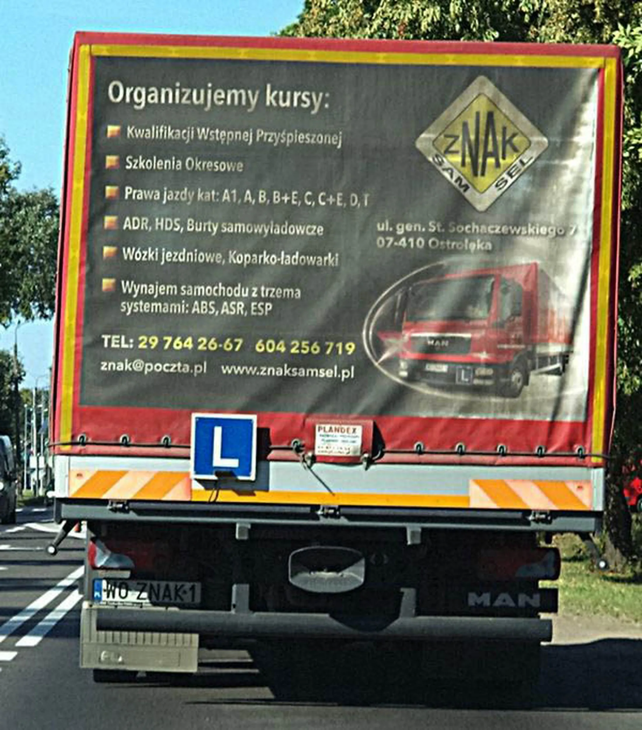 Fajny numer, blacha W0 ZNAK1