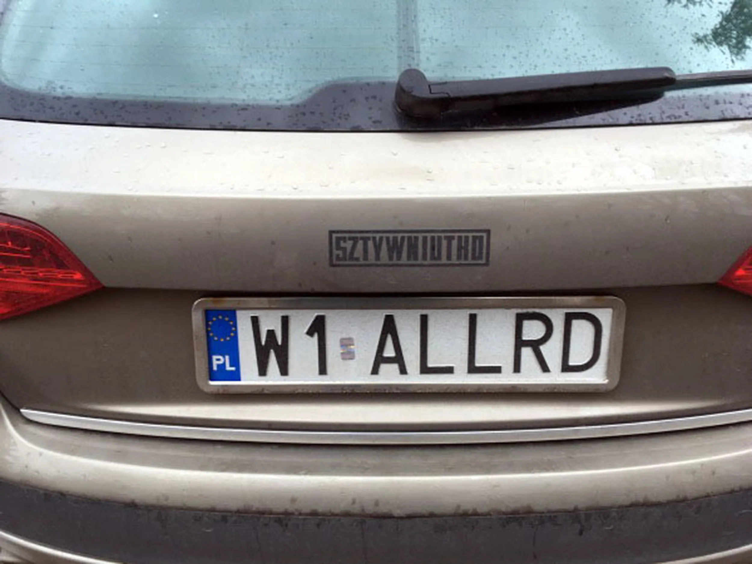 Fajny numer, blacha W1 ALLRD