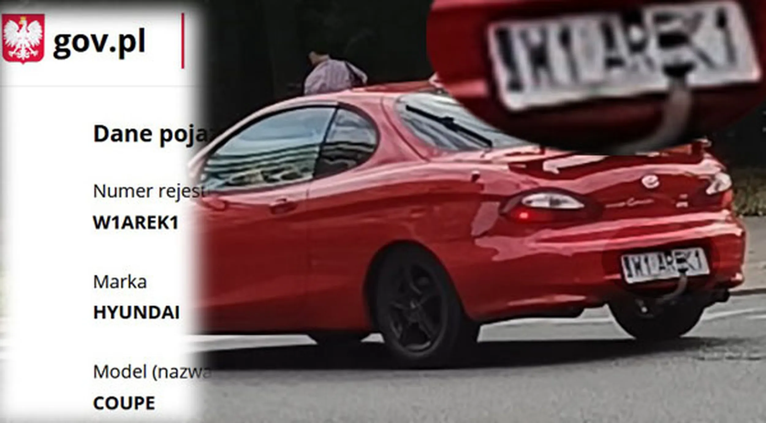 Fajny numer, blacha W1 AREK1