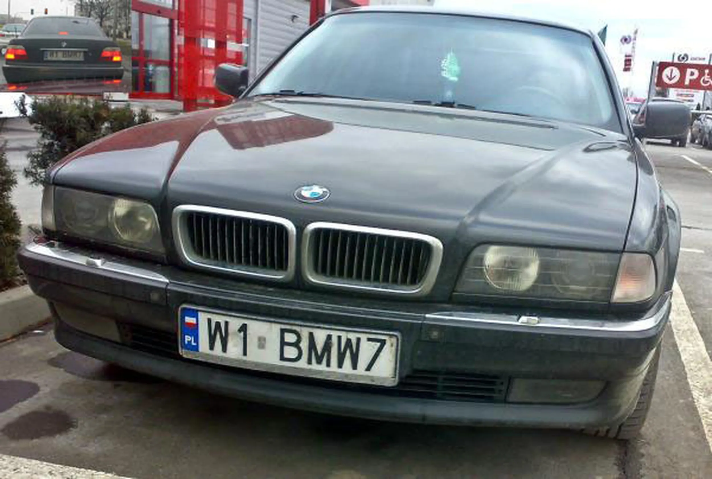 Fajny numer, blacha W1 BMW7