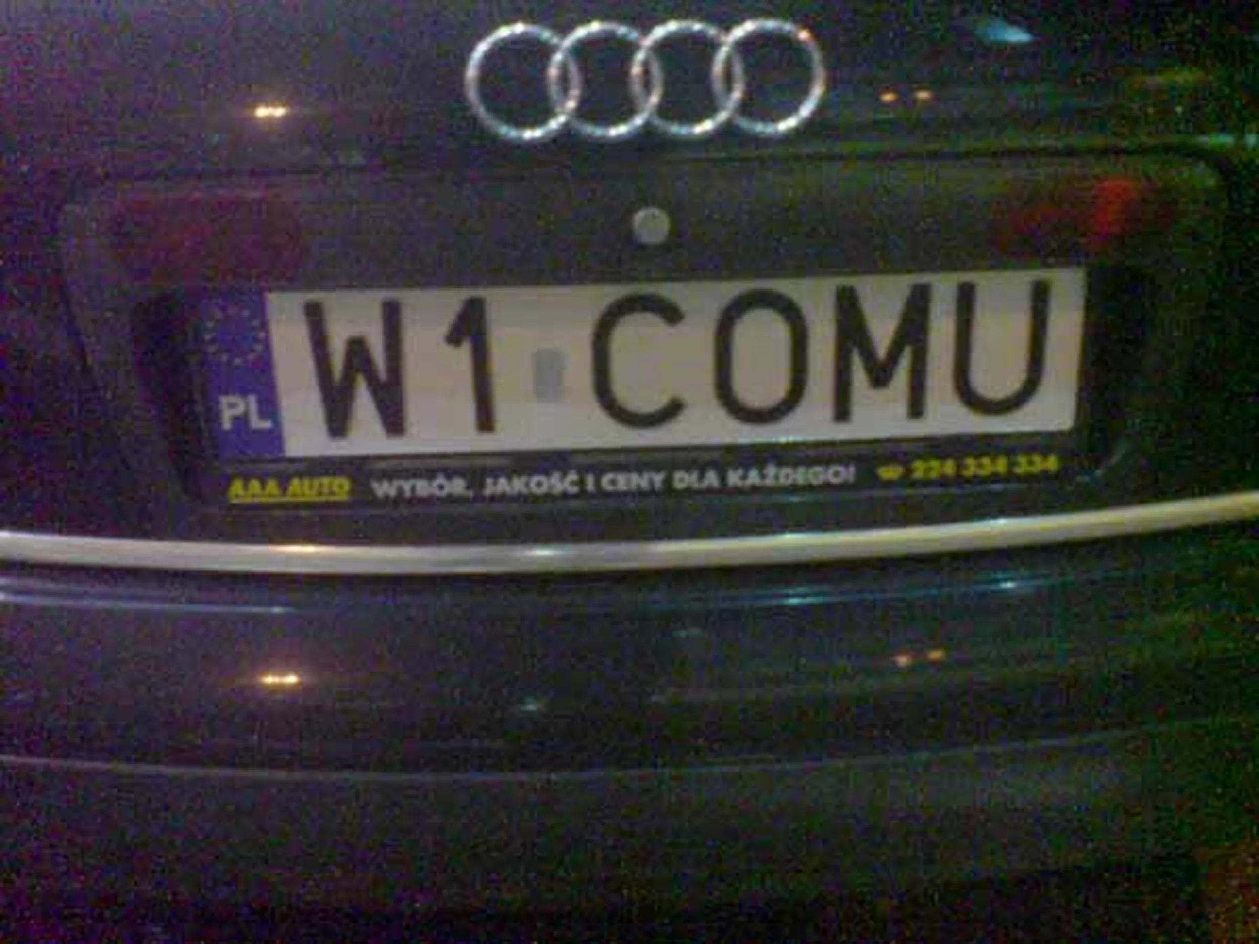 Fajny numer, blacha W1 COMU