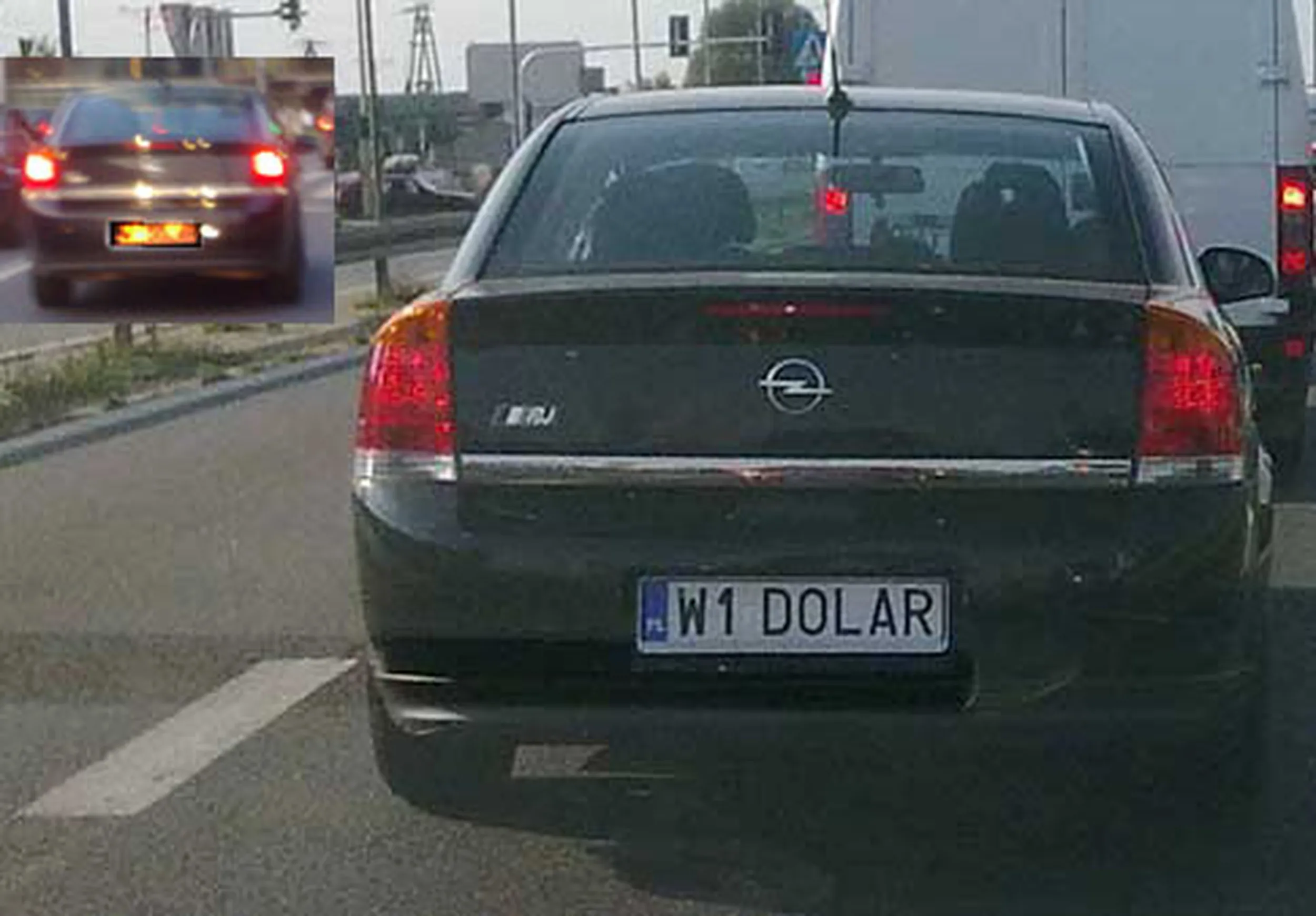 Fajny numer, blacha W1 DOLAR