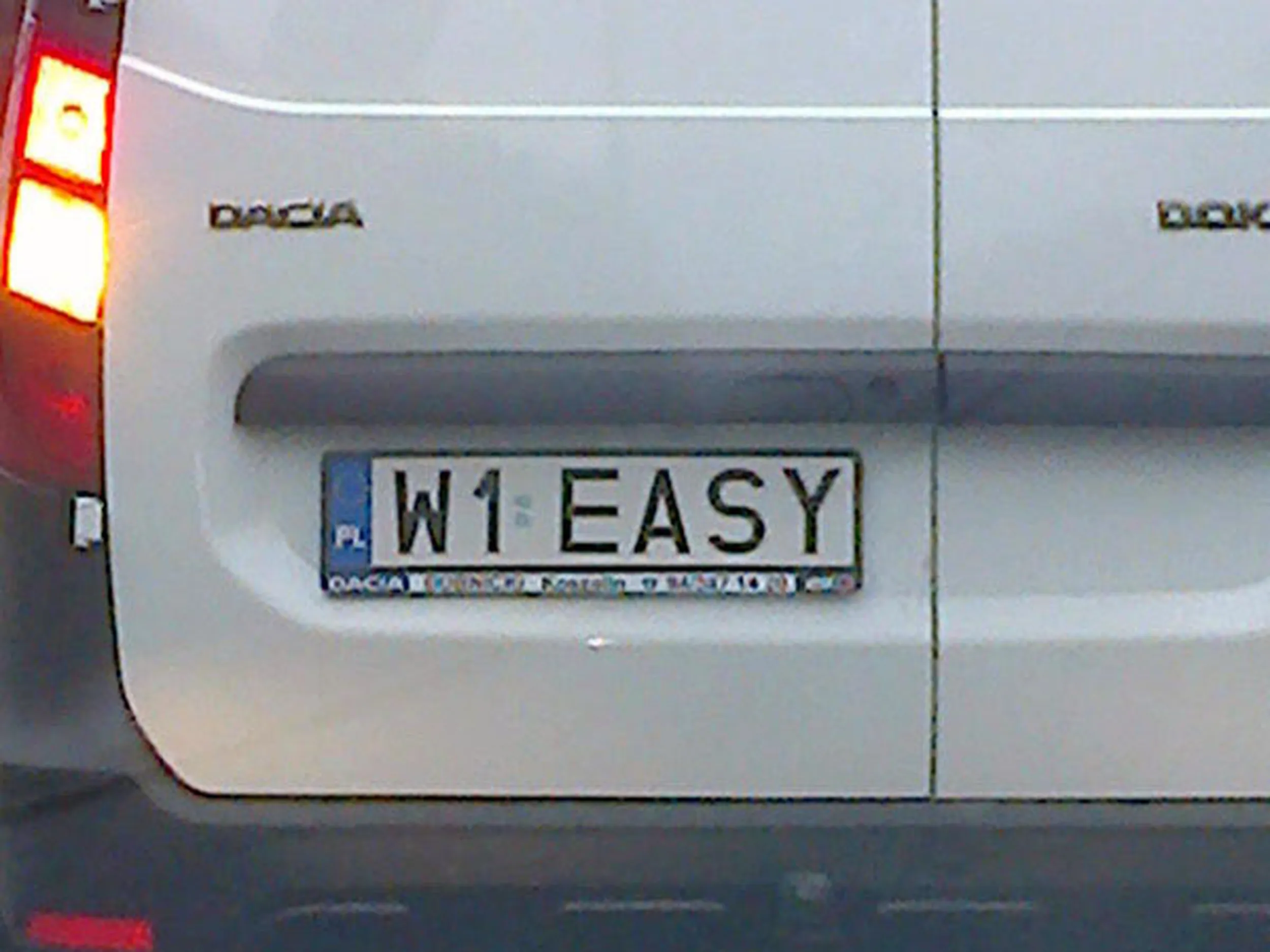 Fajny numer, blacha W1 EASY