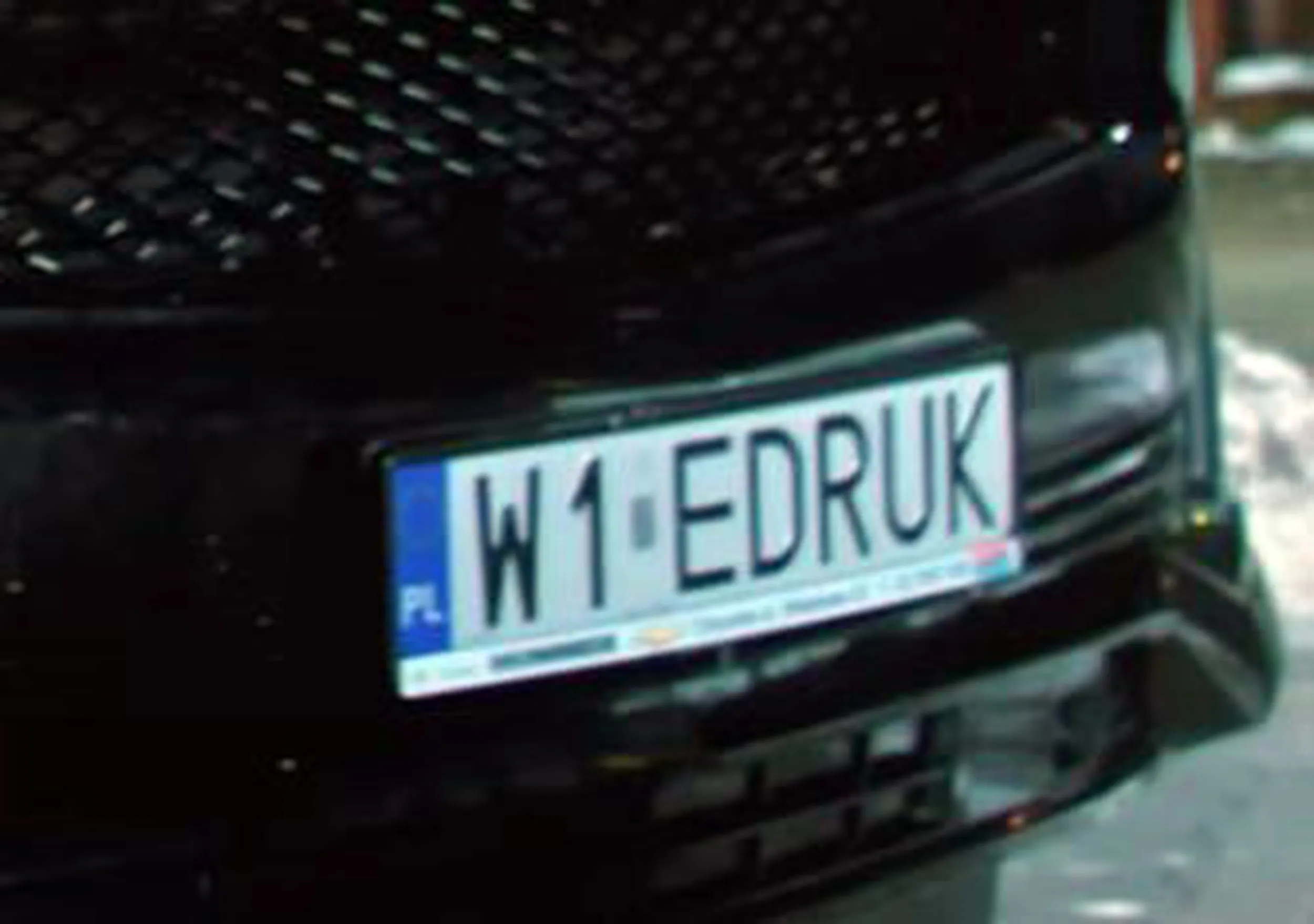 Fajny numer, blacha W1 EDRUK