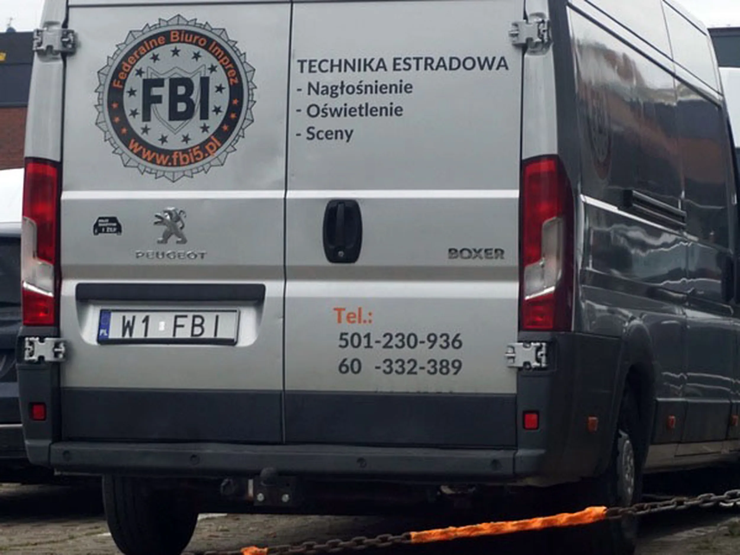 Fajny numer, blacha W1 FBI