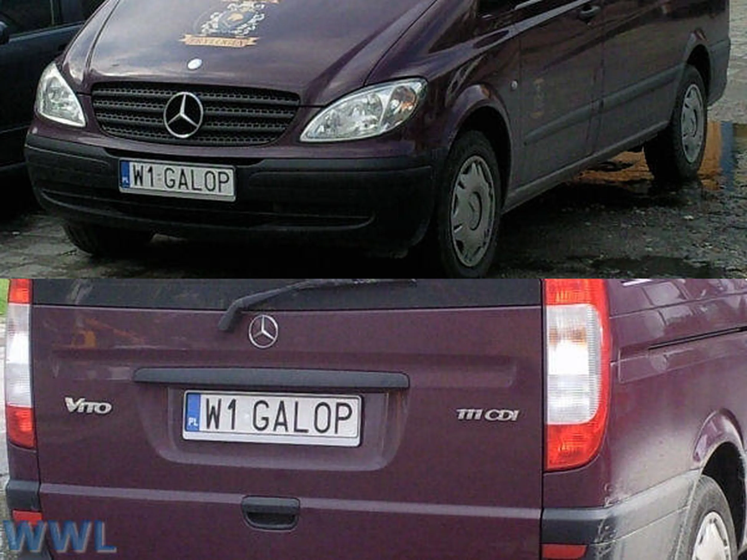 Fajny numer, blacha W1 GALOP