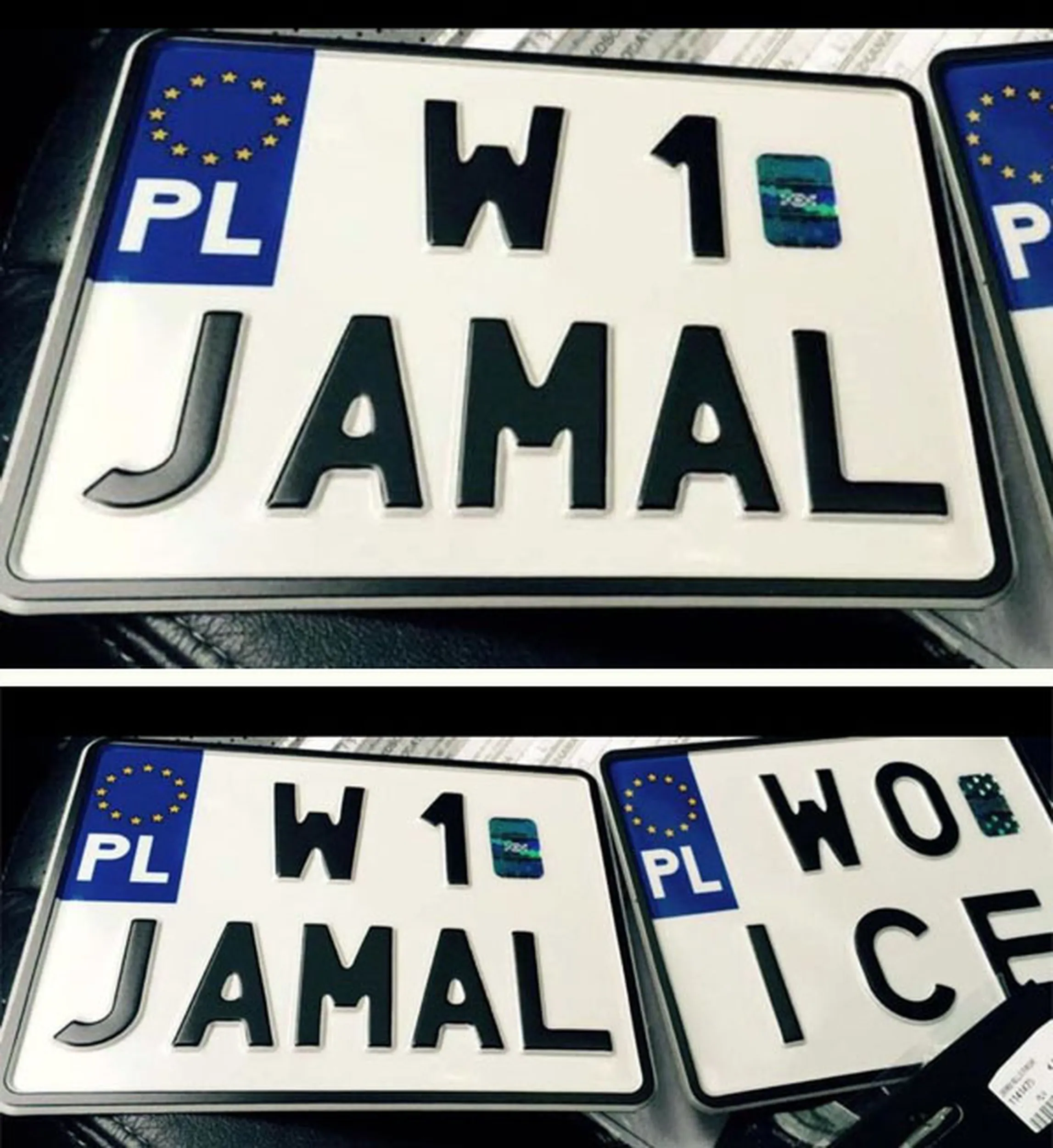 Fajny numer, blacha W1 JAMAL