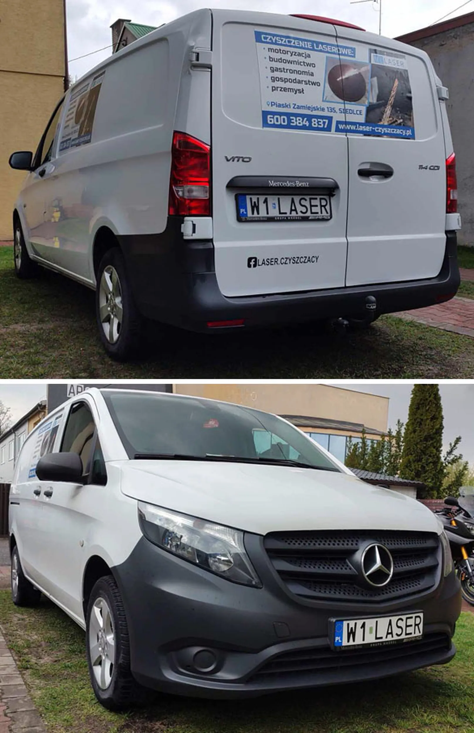 Fajny numer, blacha W1 LASER