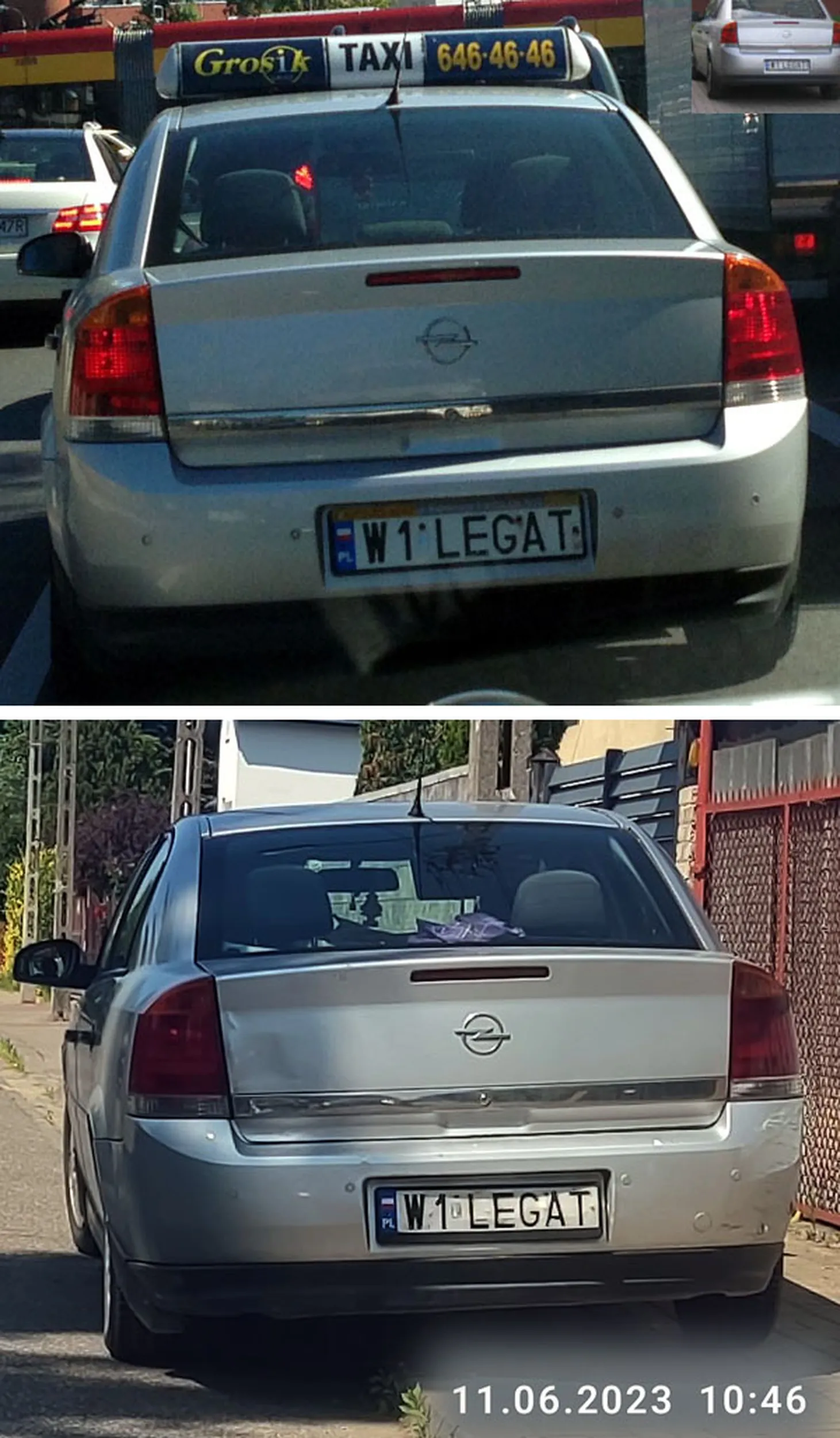 Fajny numer, blacha W1 LEGAT