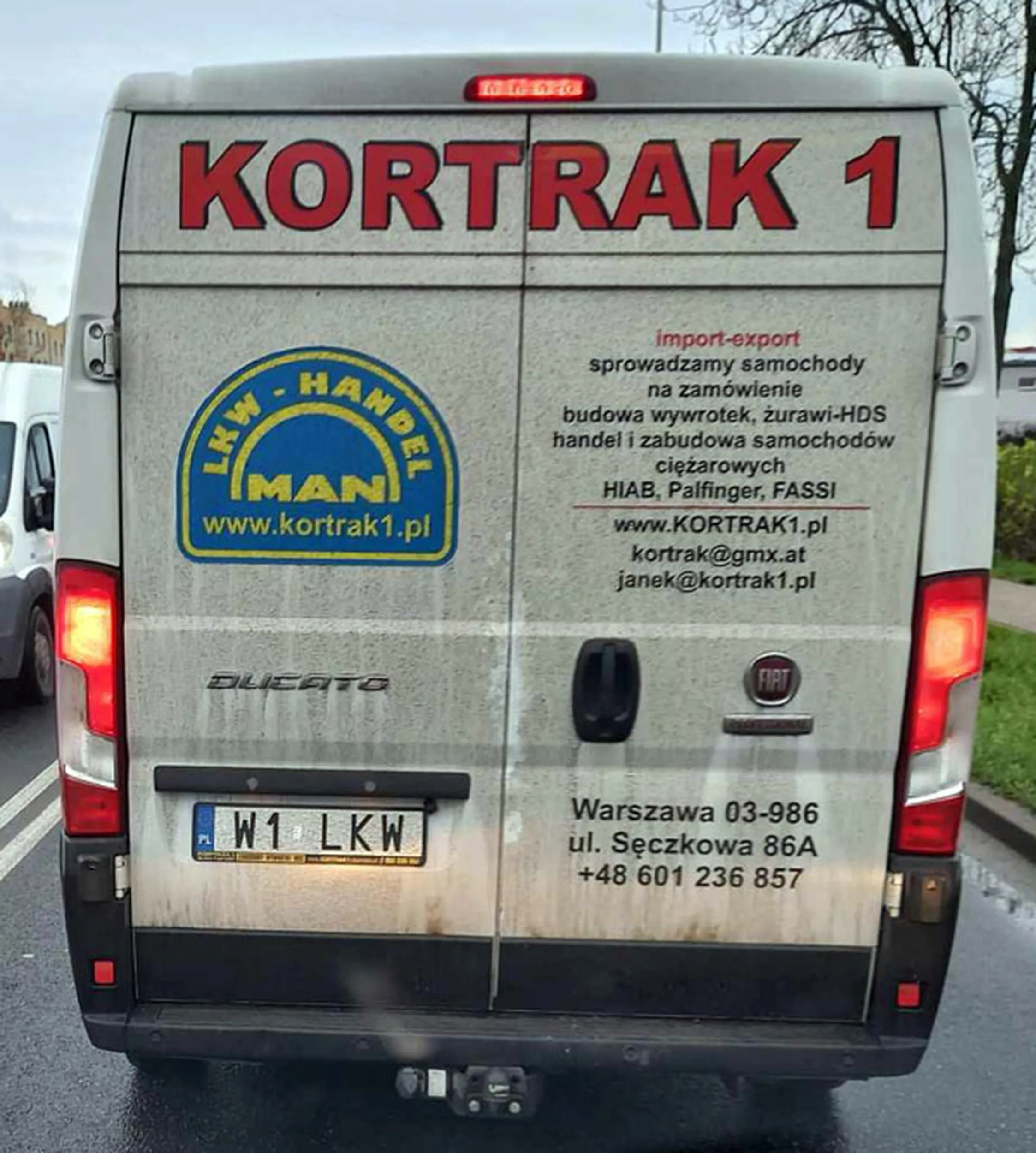 Fajny numer, blacha W1 LKW