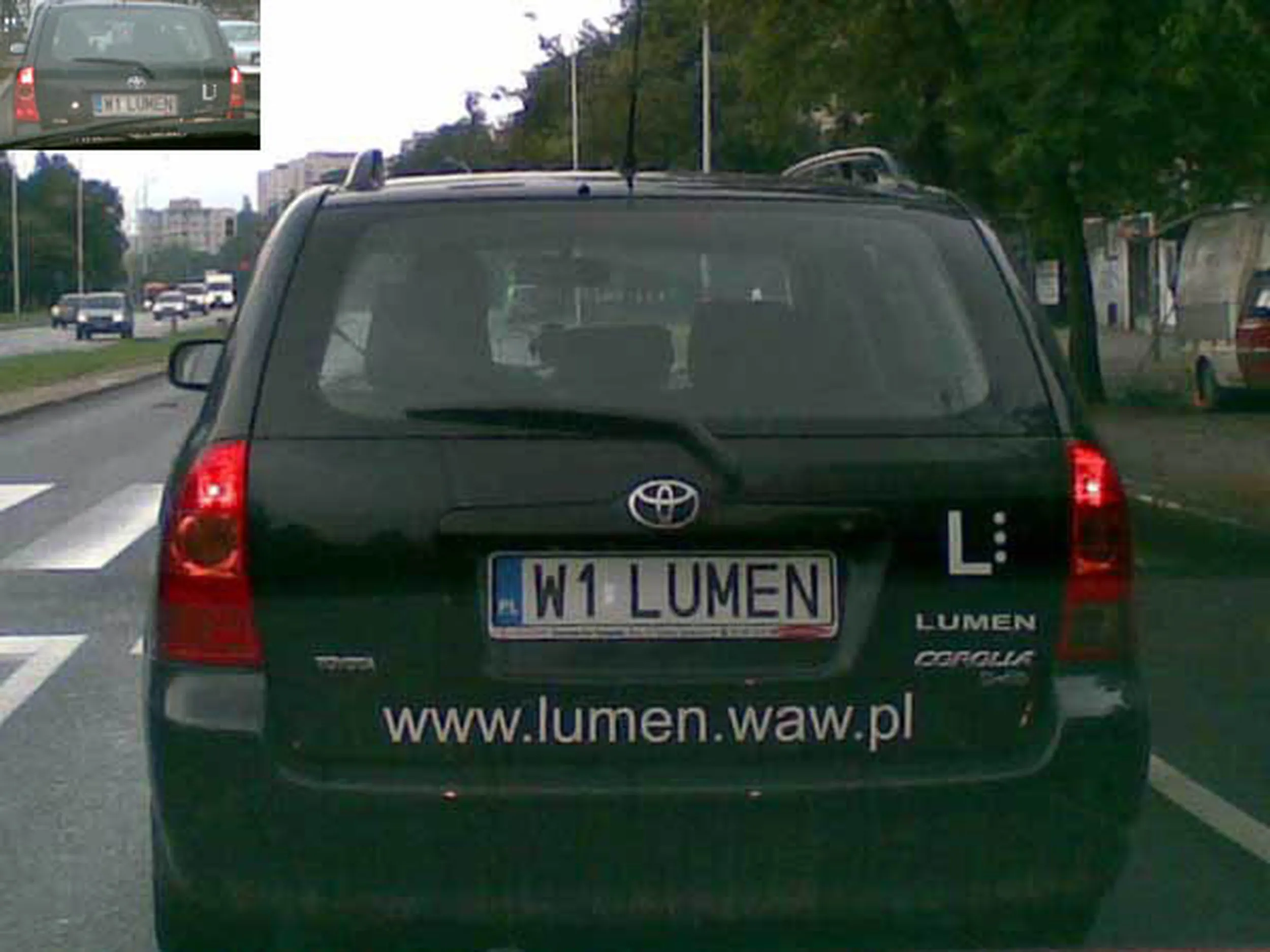 Fajny numer, blacha W1 LUMEN