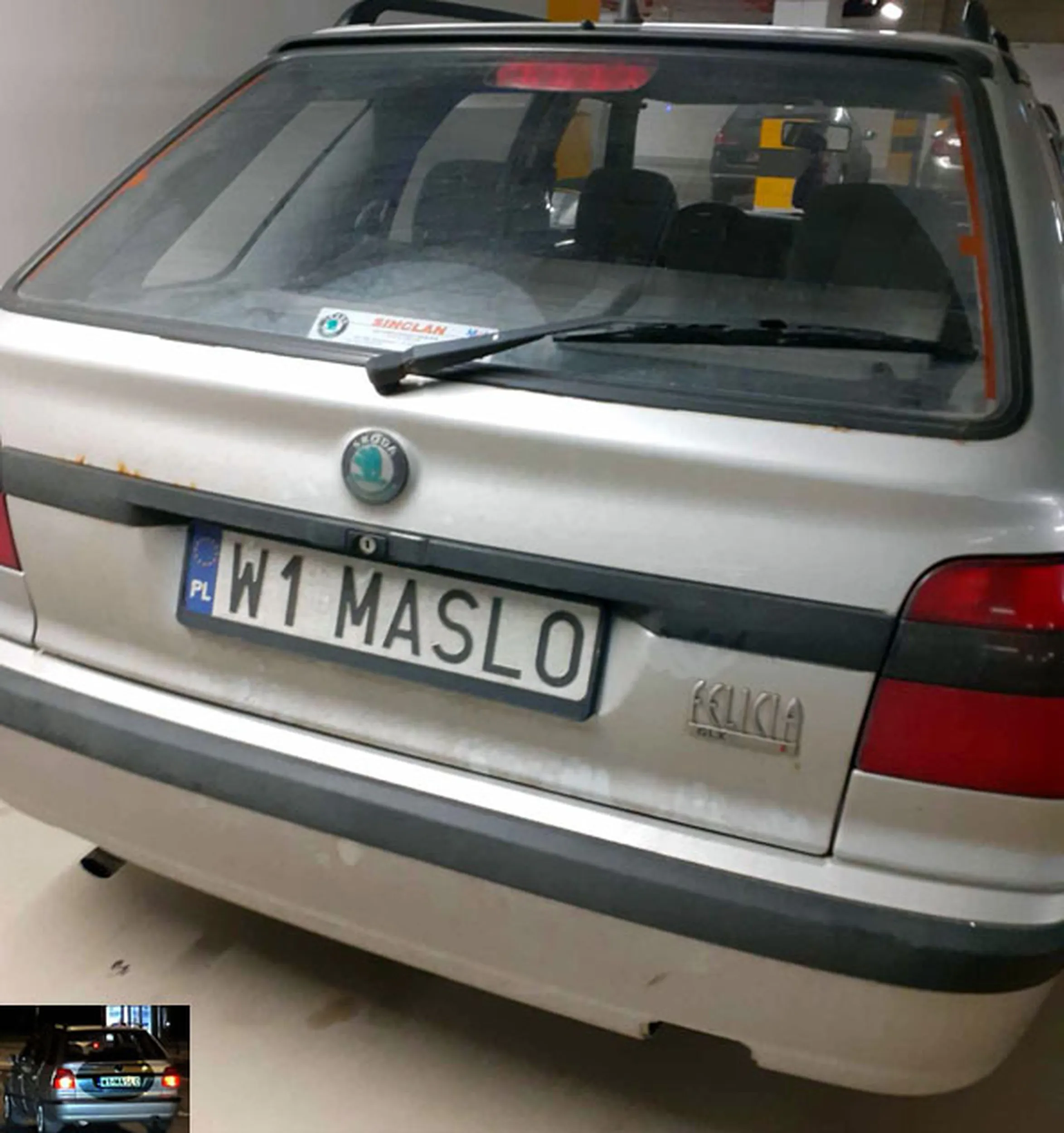 Fajny numer, blacha W1 MASLO