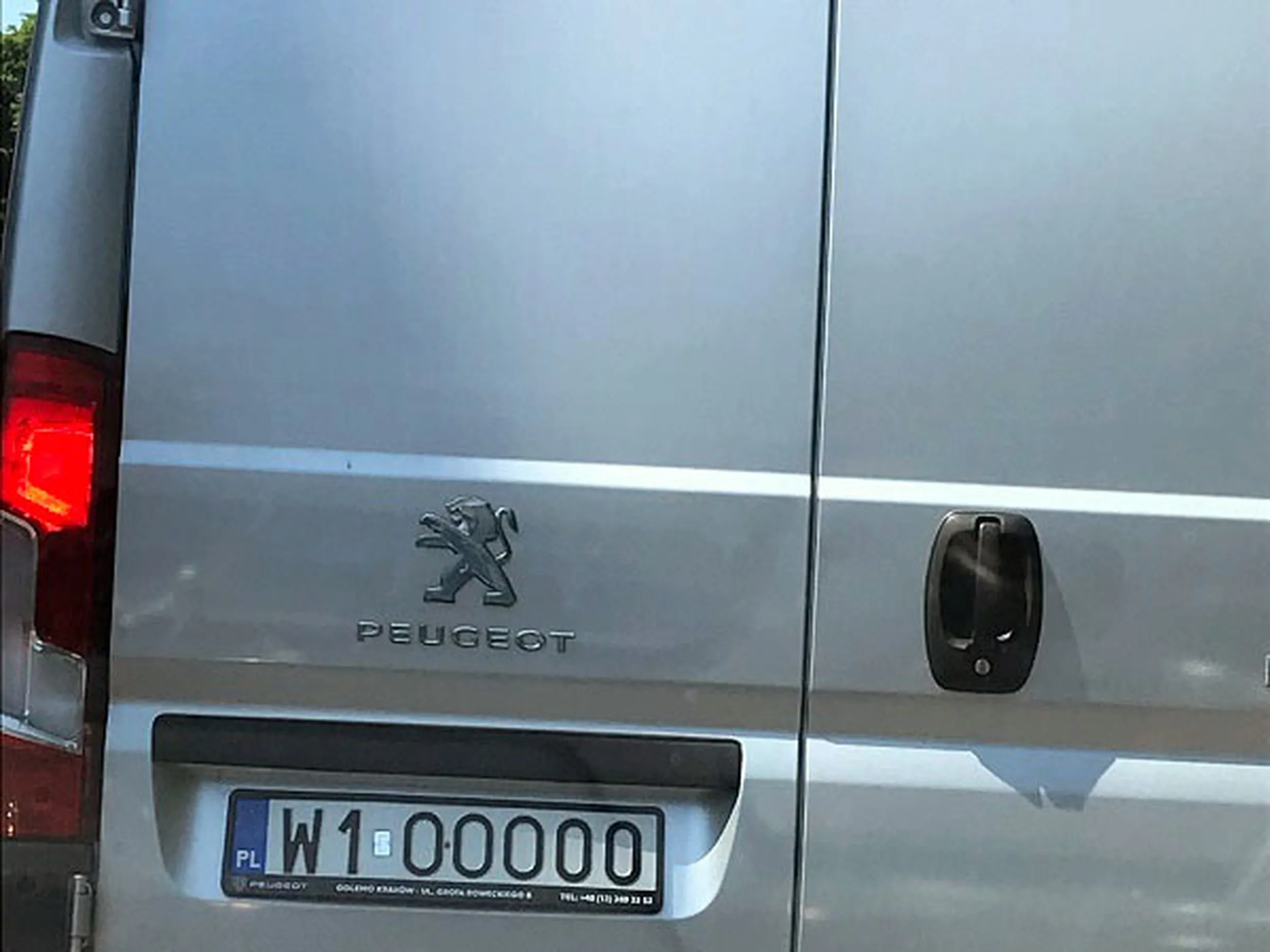 Fajny numer, blacha W1 OOO00