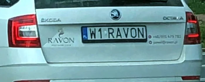 Fajny numer, blacha W1 RAVON