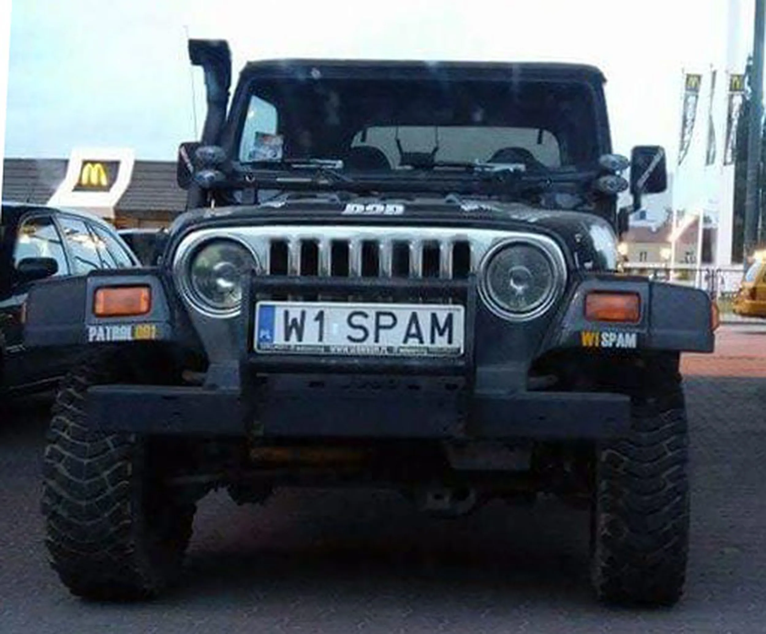 Fajny numer, blacha W1 SPAM