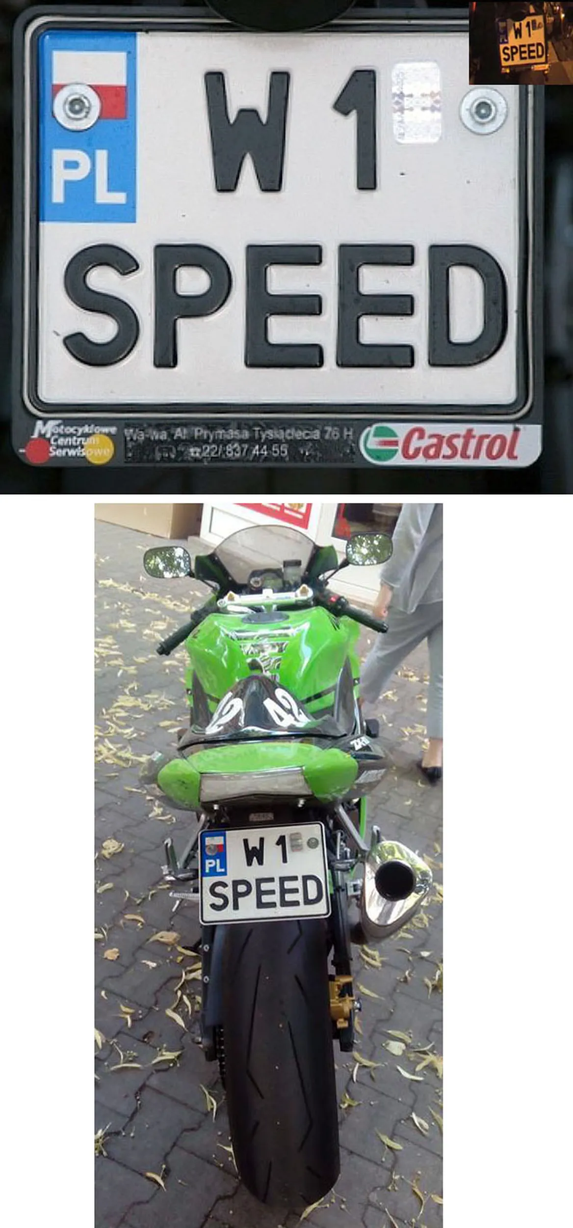 Fajny numer, blacha W1 SPEED