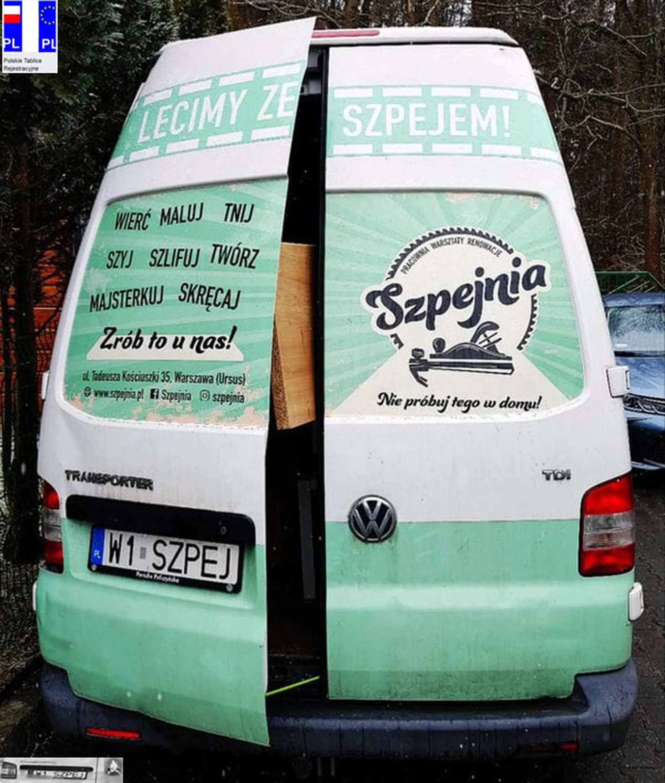 Fajny numer, blacha W1 SZPEJ