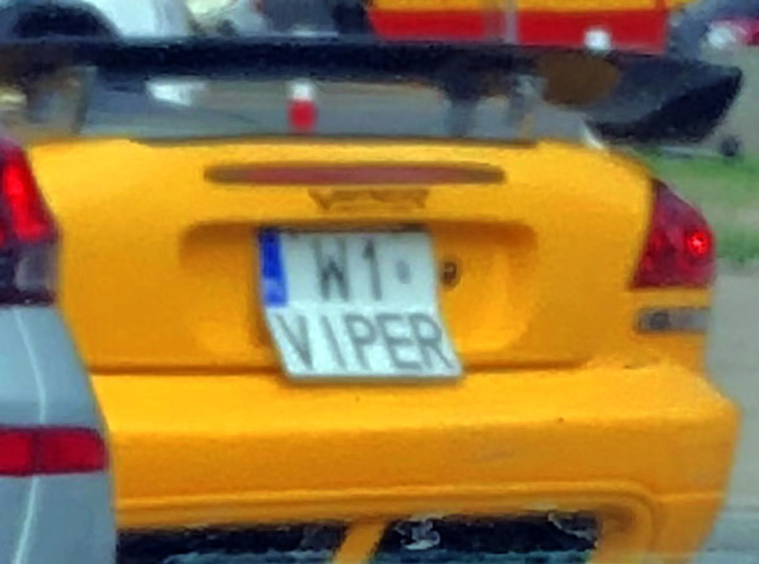 Fajny numer, blacha W1 VIPER