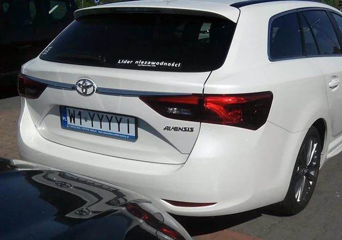 Fajny numer, blacha W1 YYYYI