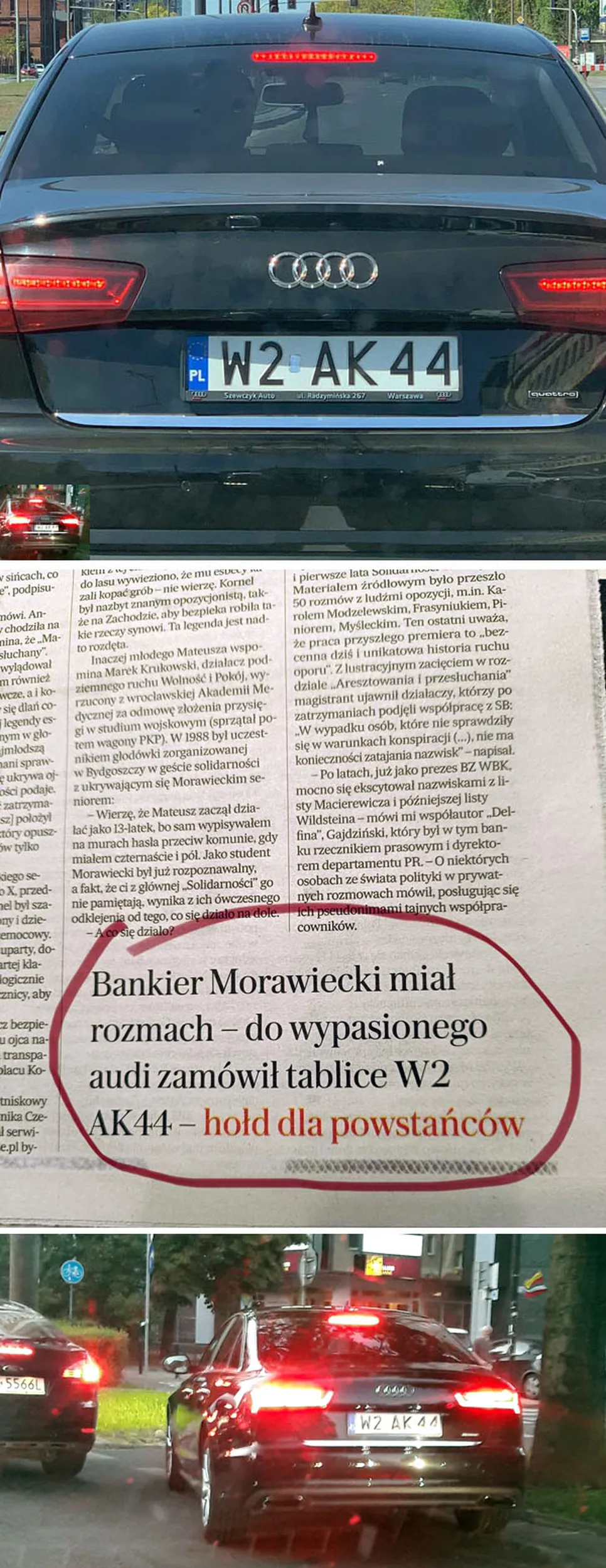 Fajny numer, blacha W2 AK44