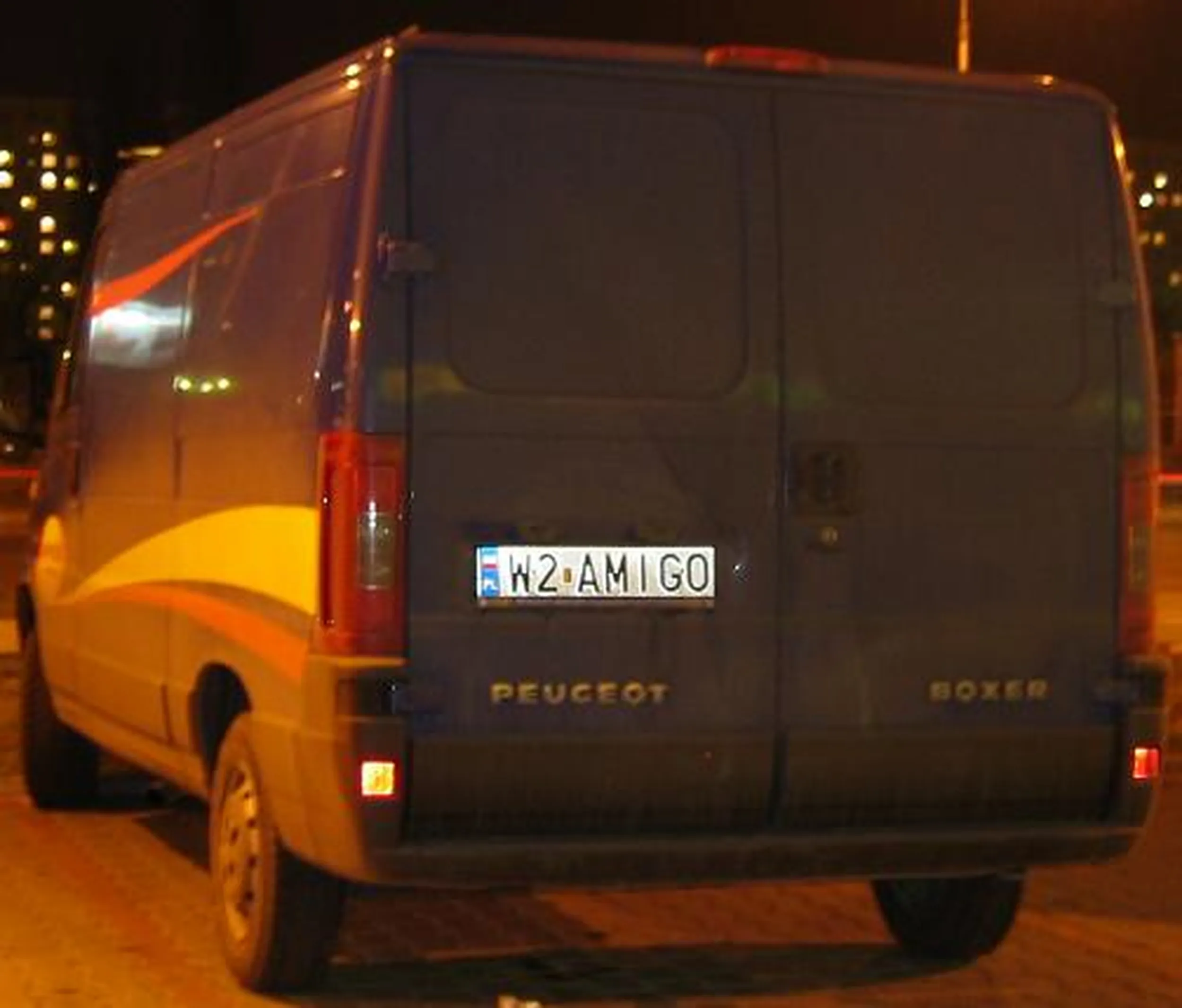 Fajny numer, blacha W2 AMIGO