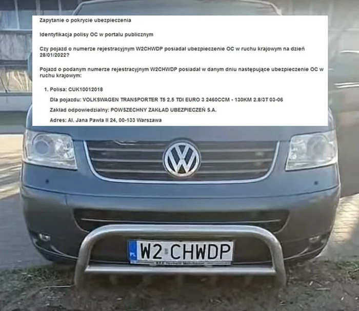 Fajny numer, blacha W2 CHWDP