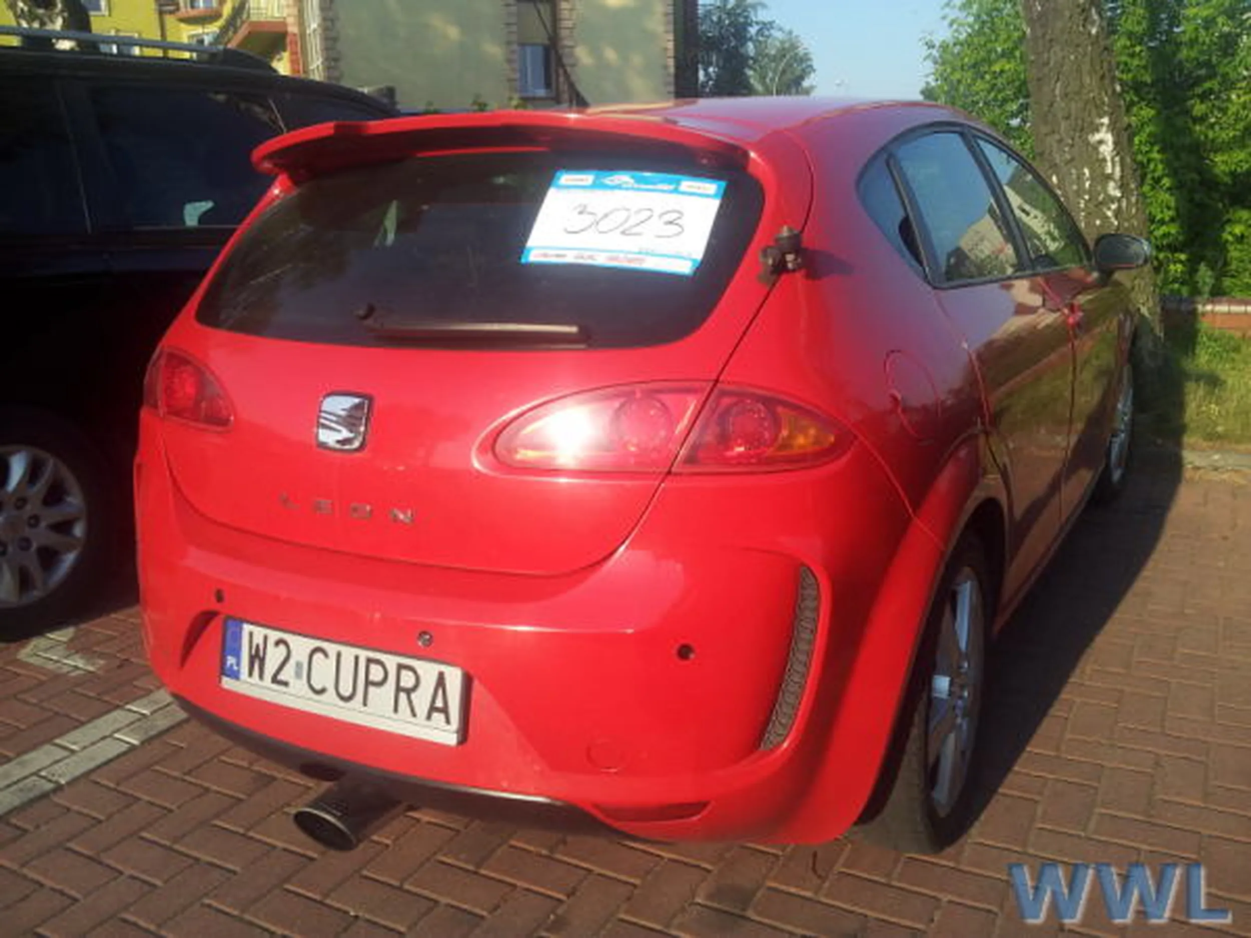 Fajny numer, blacha W2 CUPRA