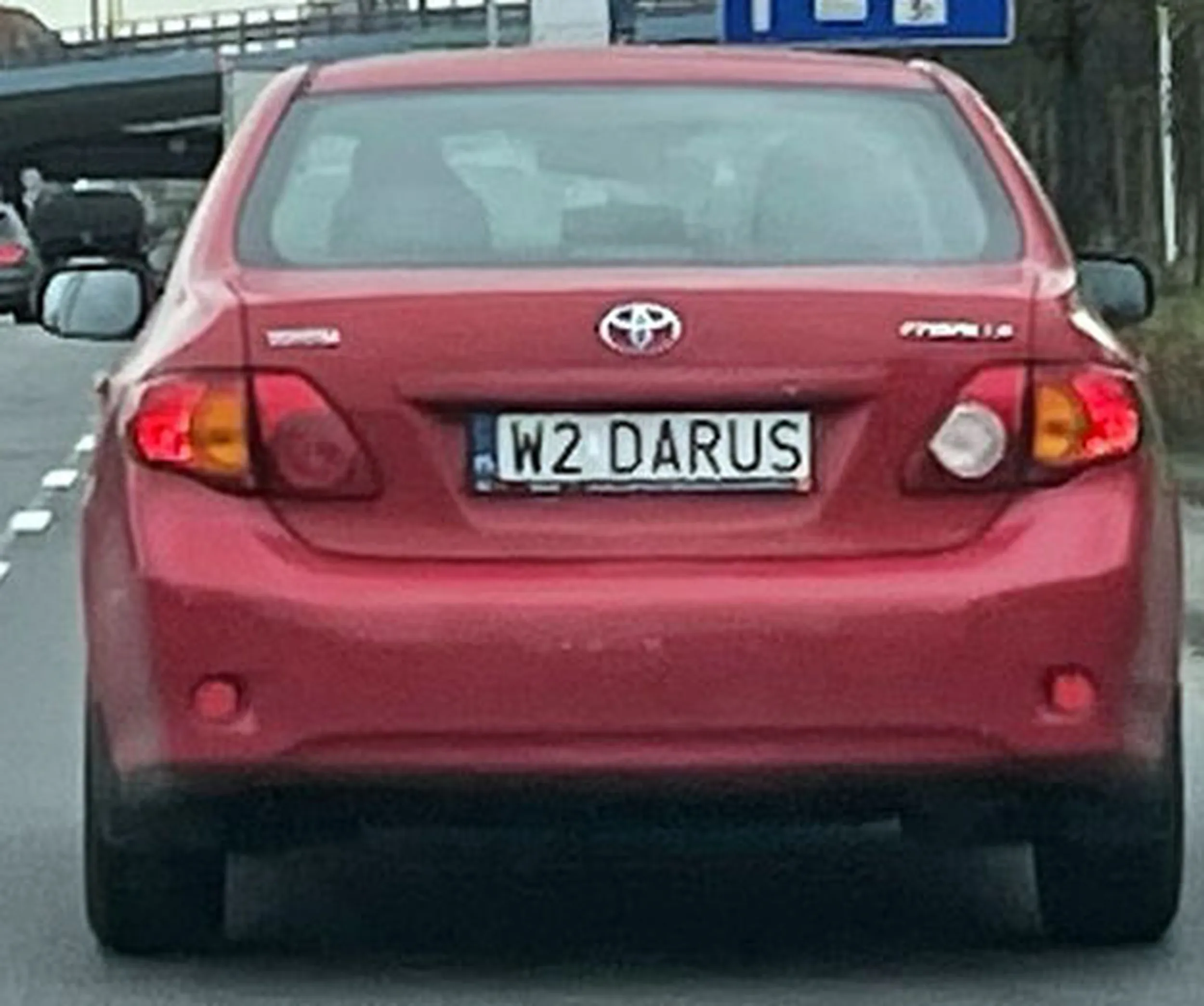 Fajny numer, blacha W2 DARUS