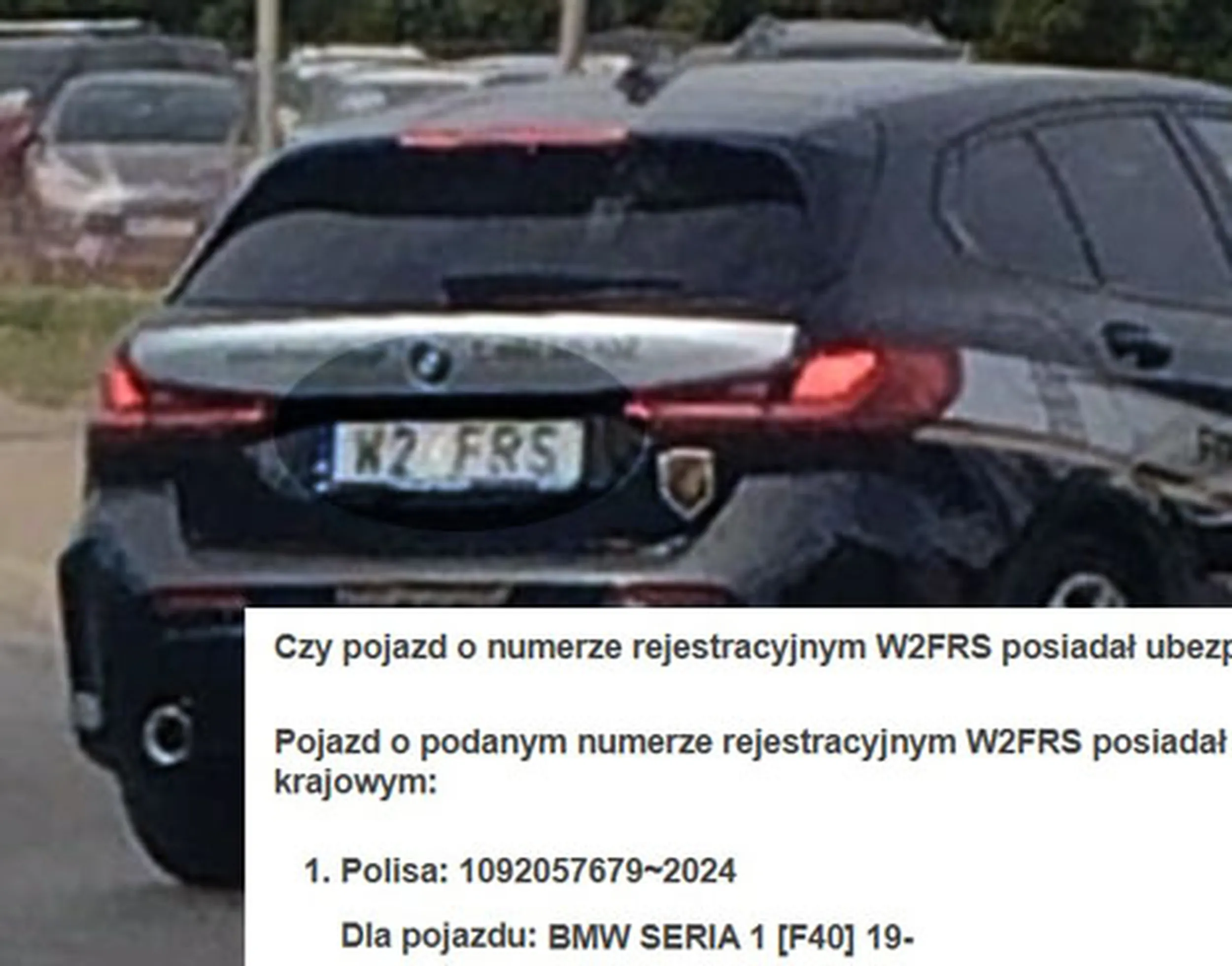 Fajny numer, blacha W2 FRS